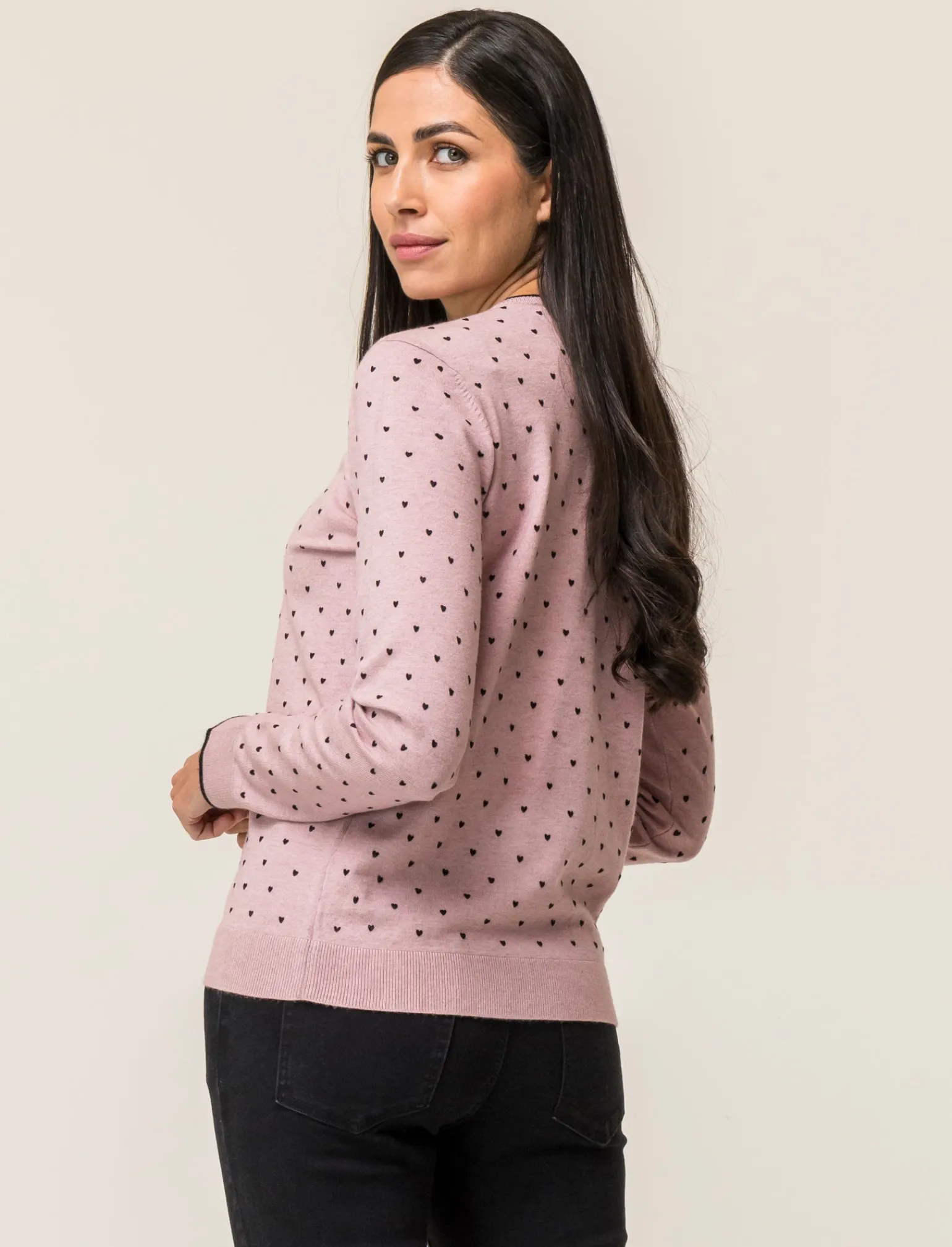 Donna Piazza Italia Donna | Maglieria<Cardigan in morbido filato con motivo floccato stampato - antico