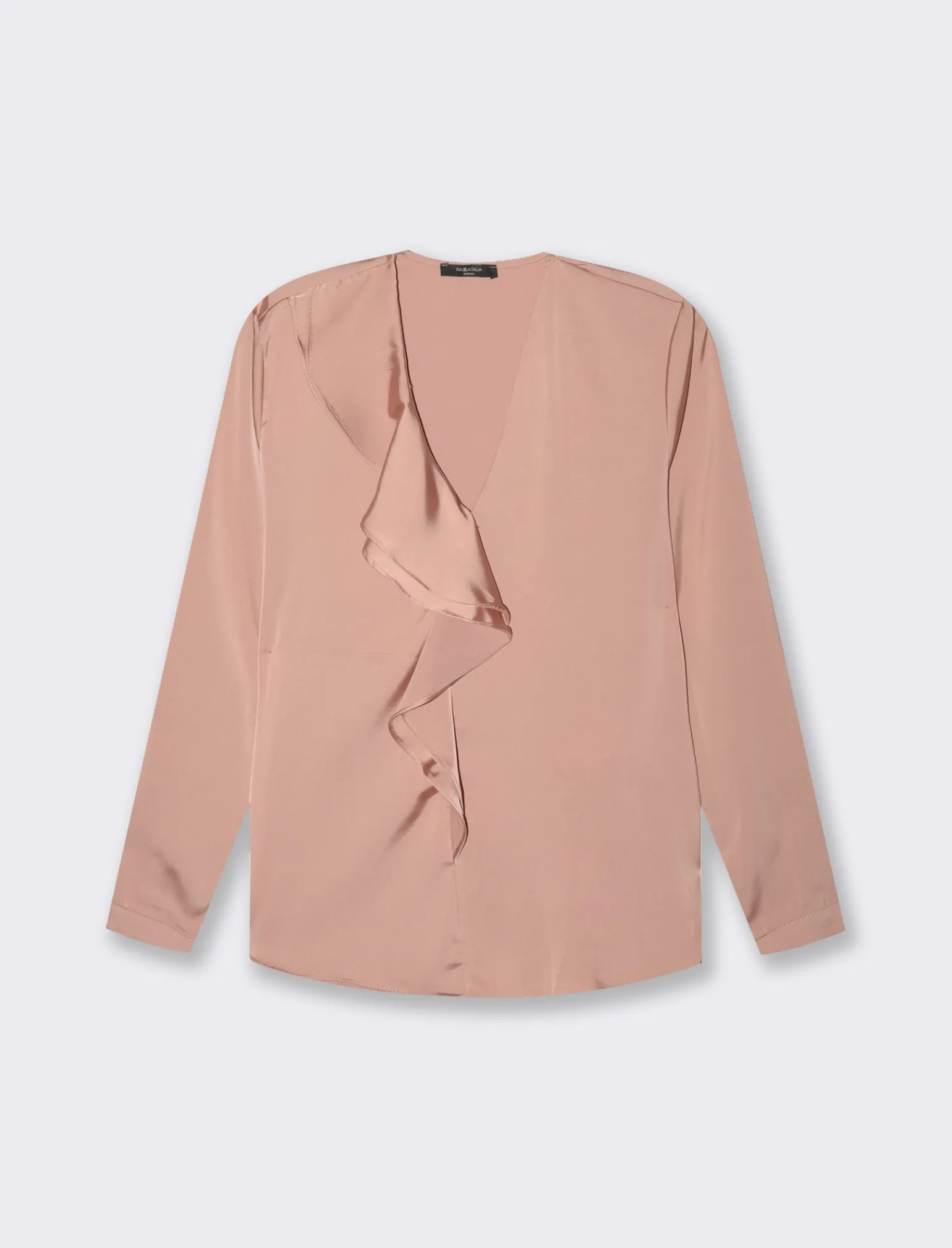 Donna Piazza Italia Donna | Camicie E Casacche<Casacca a manica lunga e scollo a V con rouches -