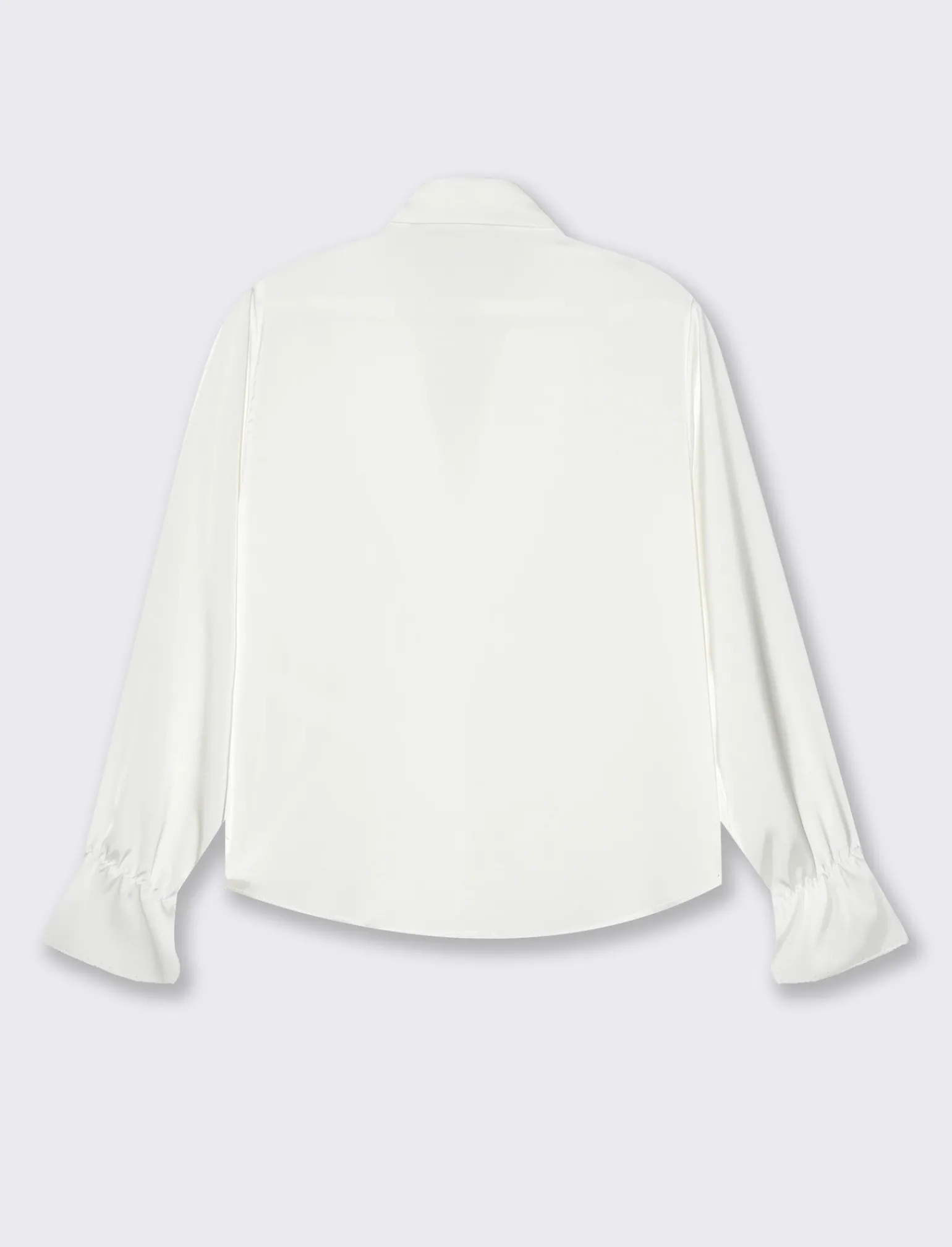 Donna Piazza Italia Camicie E Casacche<Casacca con arriccio e maniche con elastico - Bianco