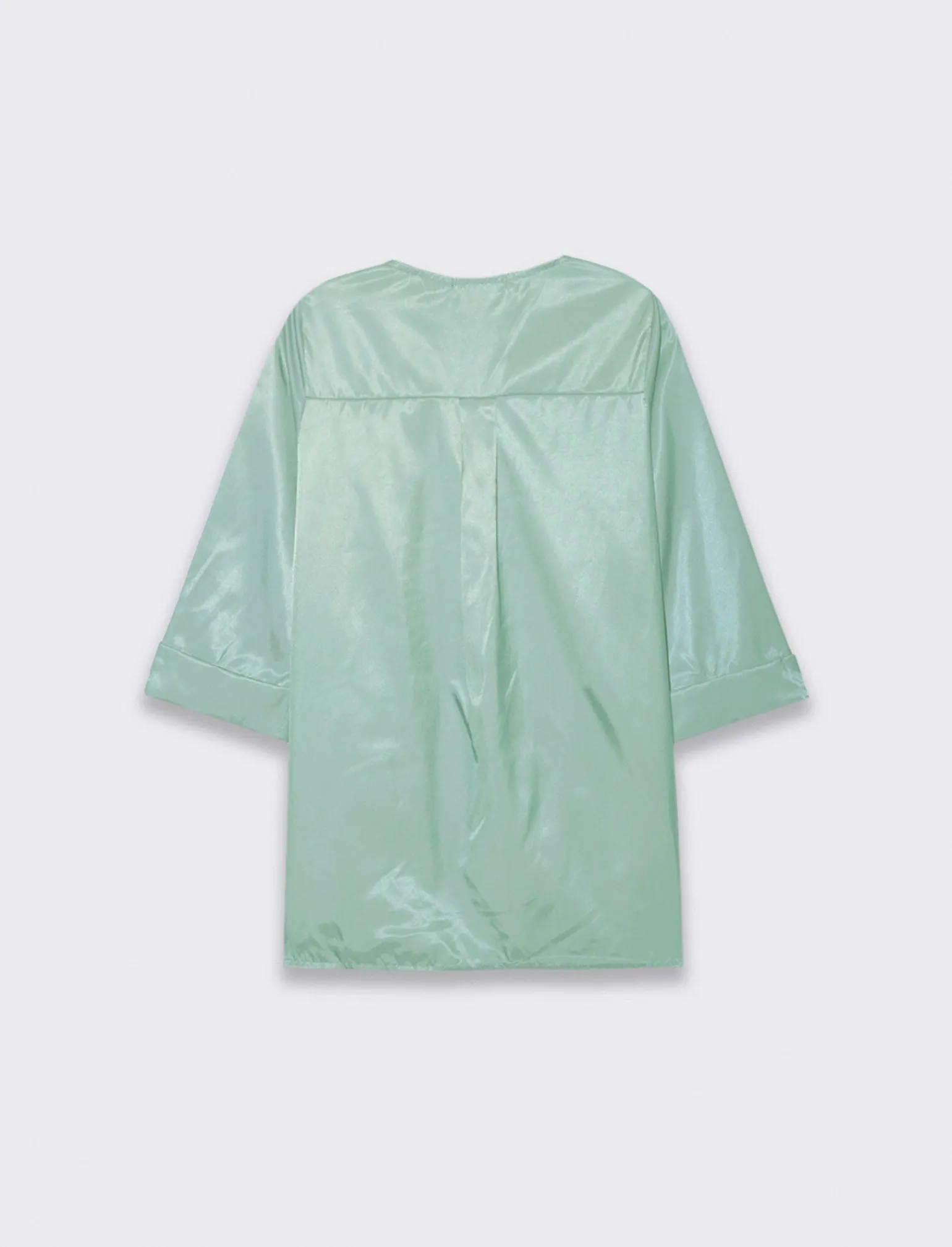 Donna Piazza Italia Camicie E Casacche<Casacca con scollo a V e manica a 3/4 con risvolto. - Verdino