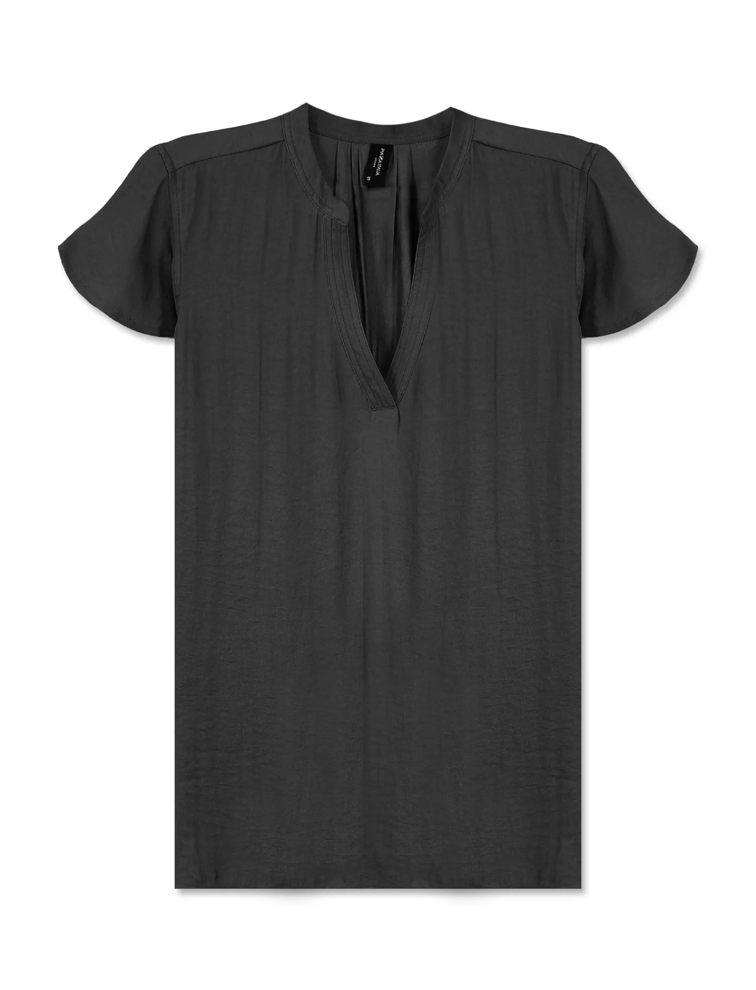 Donna Piazza Italia Camicie E Casacche<Casacca in tessuto fluido, apertura scollo a V e maniche volant -