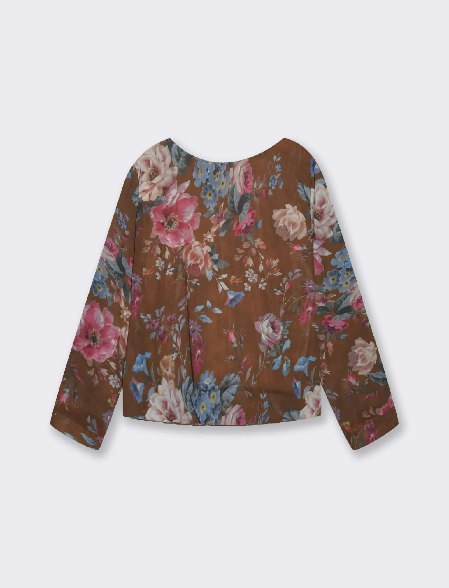 Donna Piazza Italia Donna | Camicie E Casacche<Casacca stampata over fit - Moro