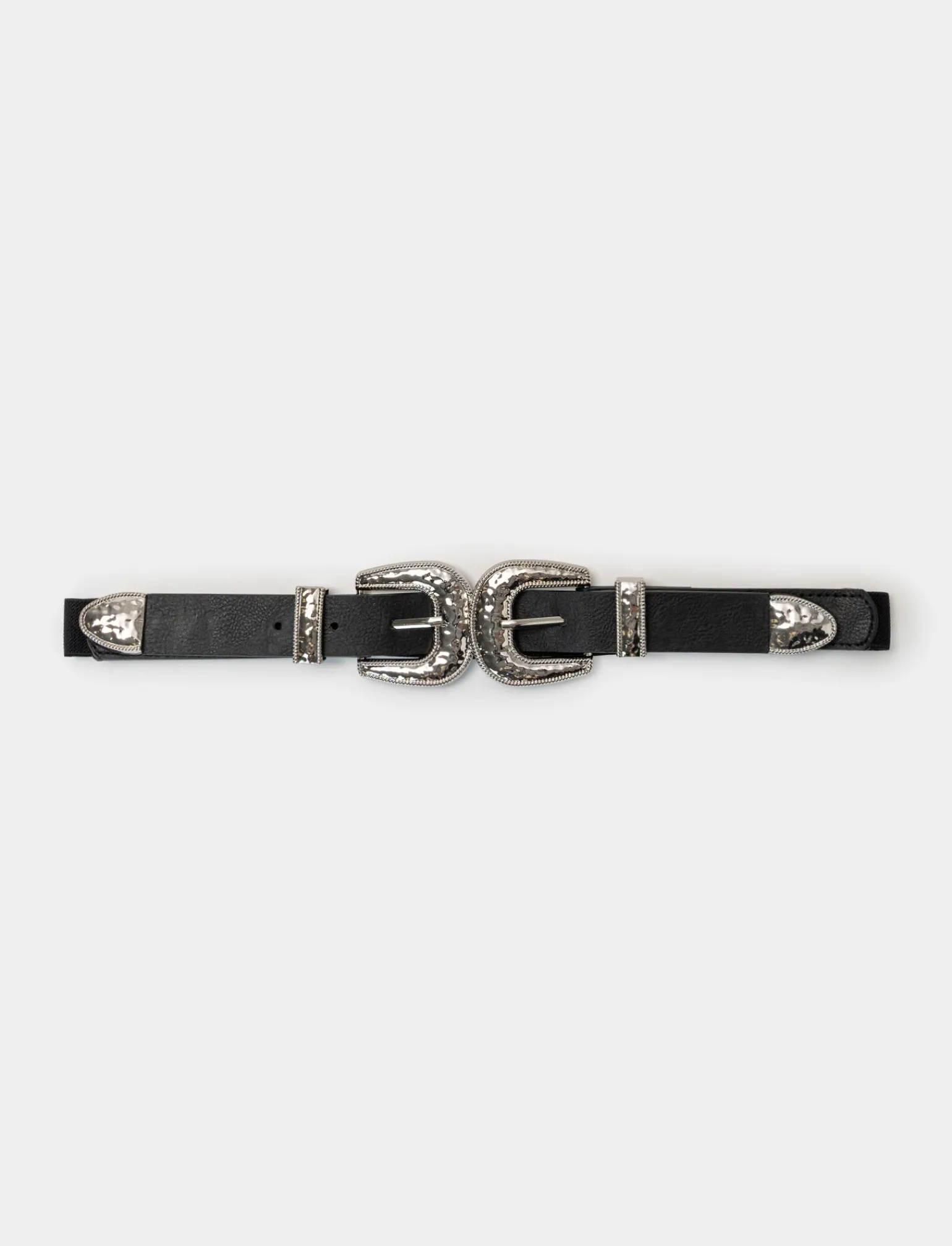 Donna Piazza Italia Donna | Cinture<Cintura da donna elastica con doppia fibbia - -argento