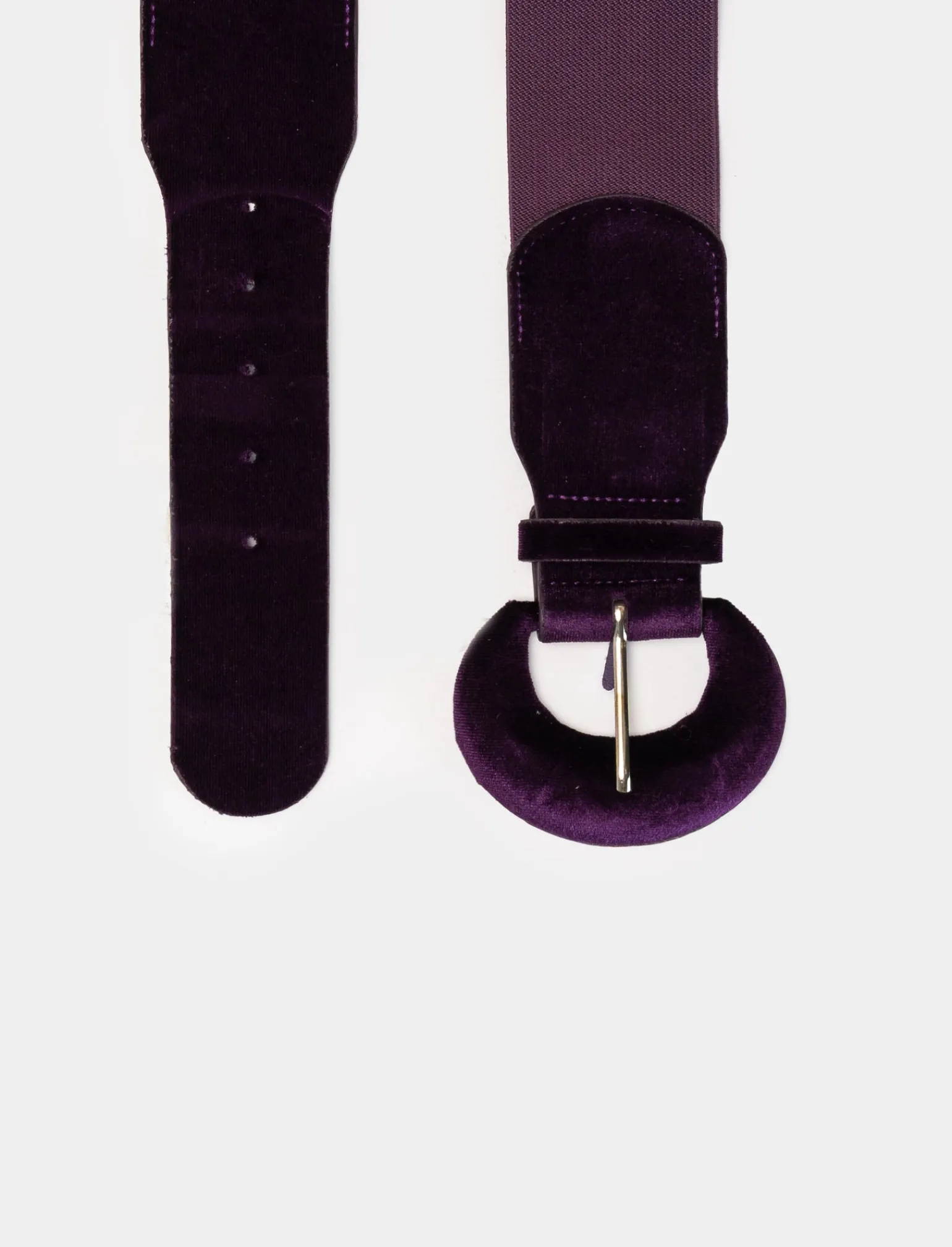 Donna Piazza Italia Donna | Cinture<Cintura da donna elastica con velluto - prugna