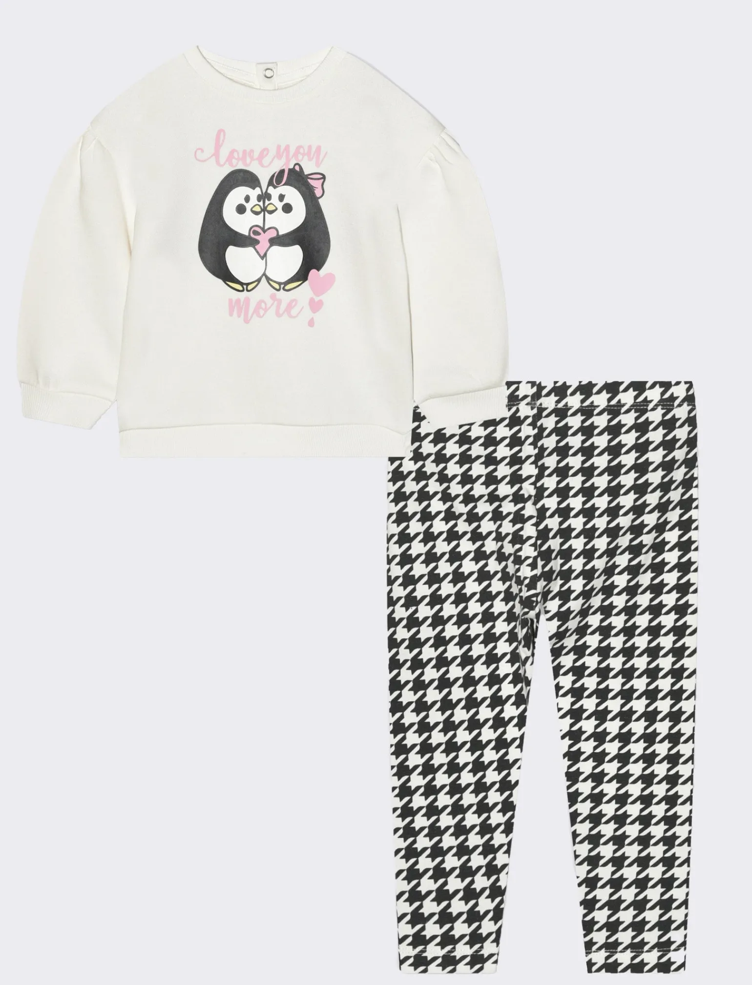 Piazza Italia Neonata<Completo felpa manica lunga e leggings - panna