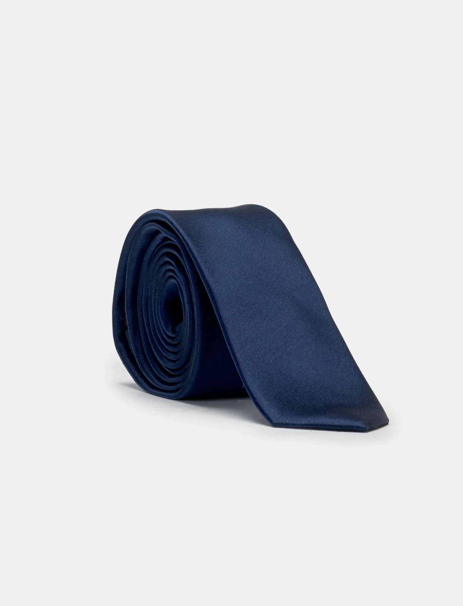 Uomo Piazza Italia Cravatte E Papillon<Cravatta da uomo in raso di 5 cm - navy