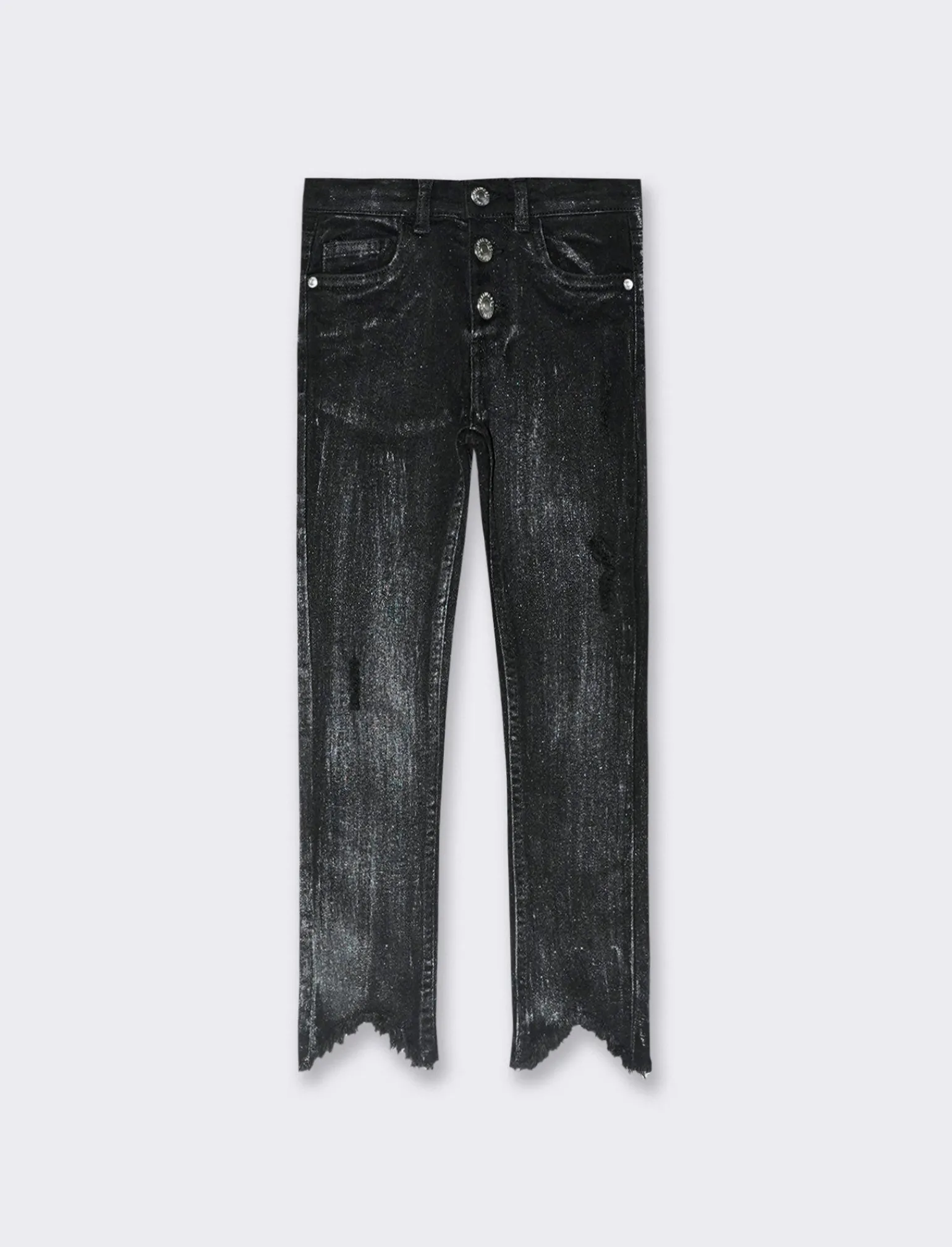 Piazza Italia Bambina | Jeans<Denim da bambina in cotone elasticizzato, vestibilità aderente - Grigio