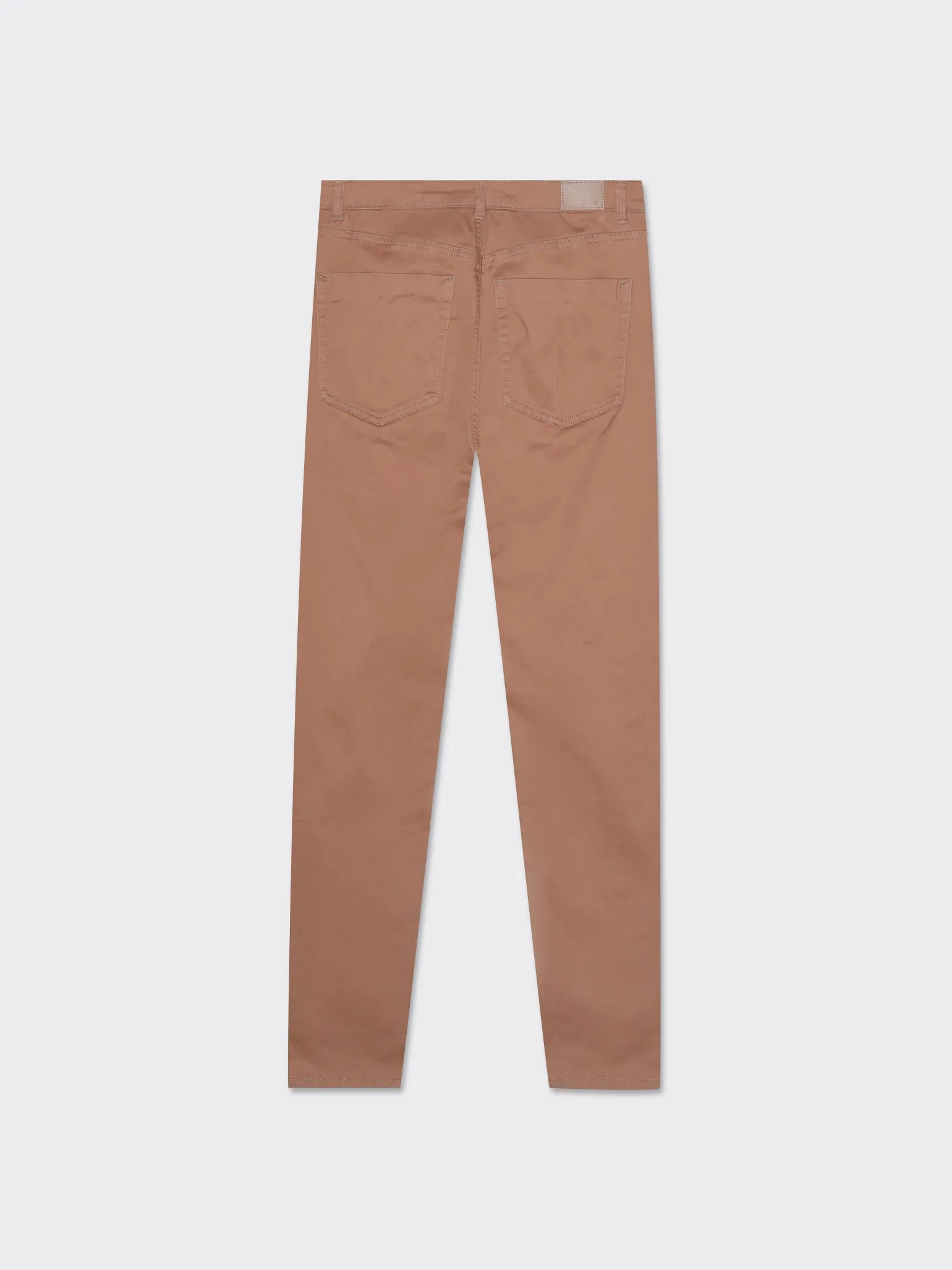 Donna Piazza Italia Donna | Jeans<Denim skinny colorato 5 tasche con bottone in metallo - castoro