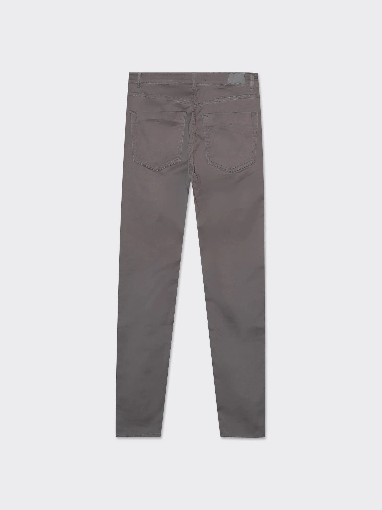 Donna Piazza Italia Donna | Jeans<Denim skinny colorato 5 tasche con bottone in metallo - piombo
