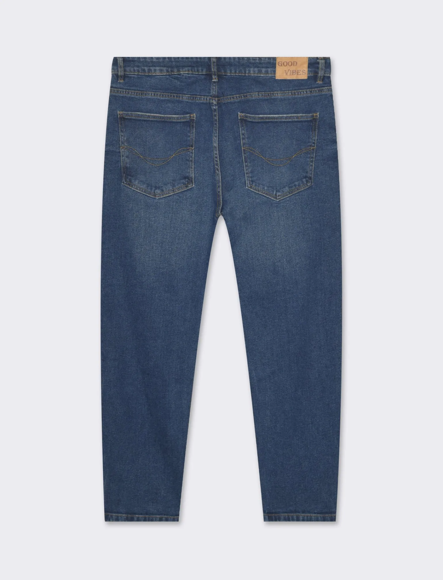 Uomo Piazza Italia Uomo | Jeans<Denim straight fit a cinque tasche - DENIM SCURO