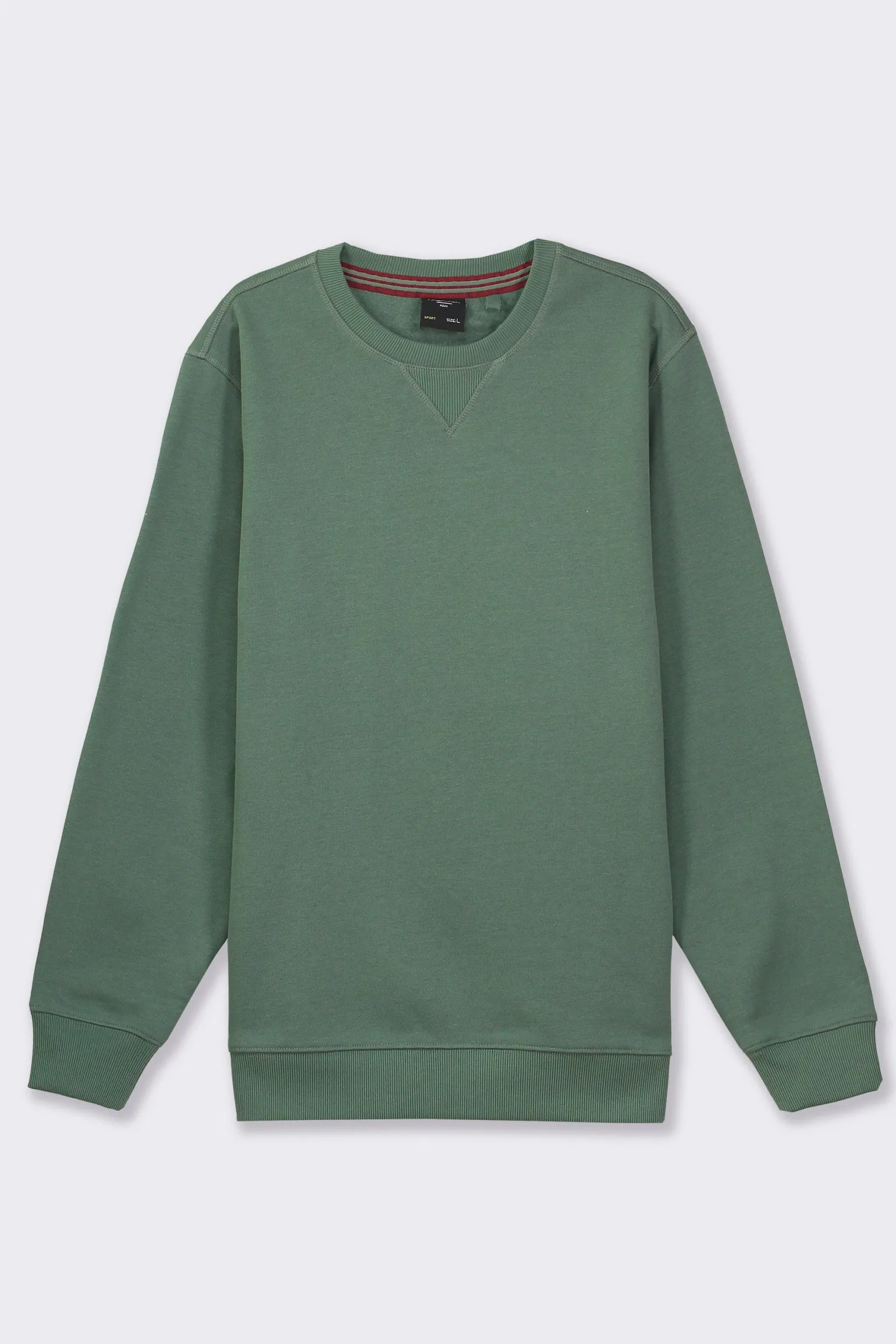 Uomo Piazza Italia Uomo | Felpe<Felpa basic regular fit in misto cotone garzato -