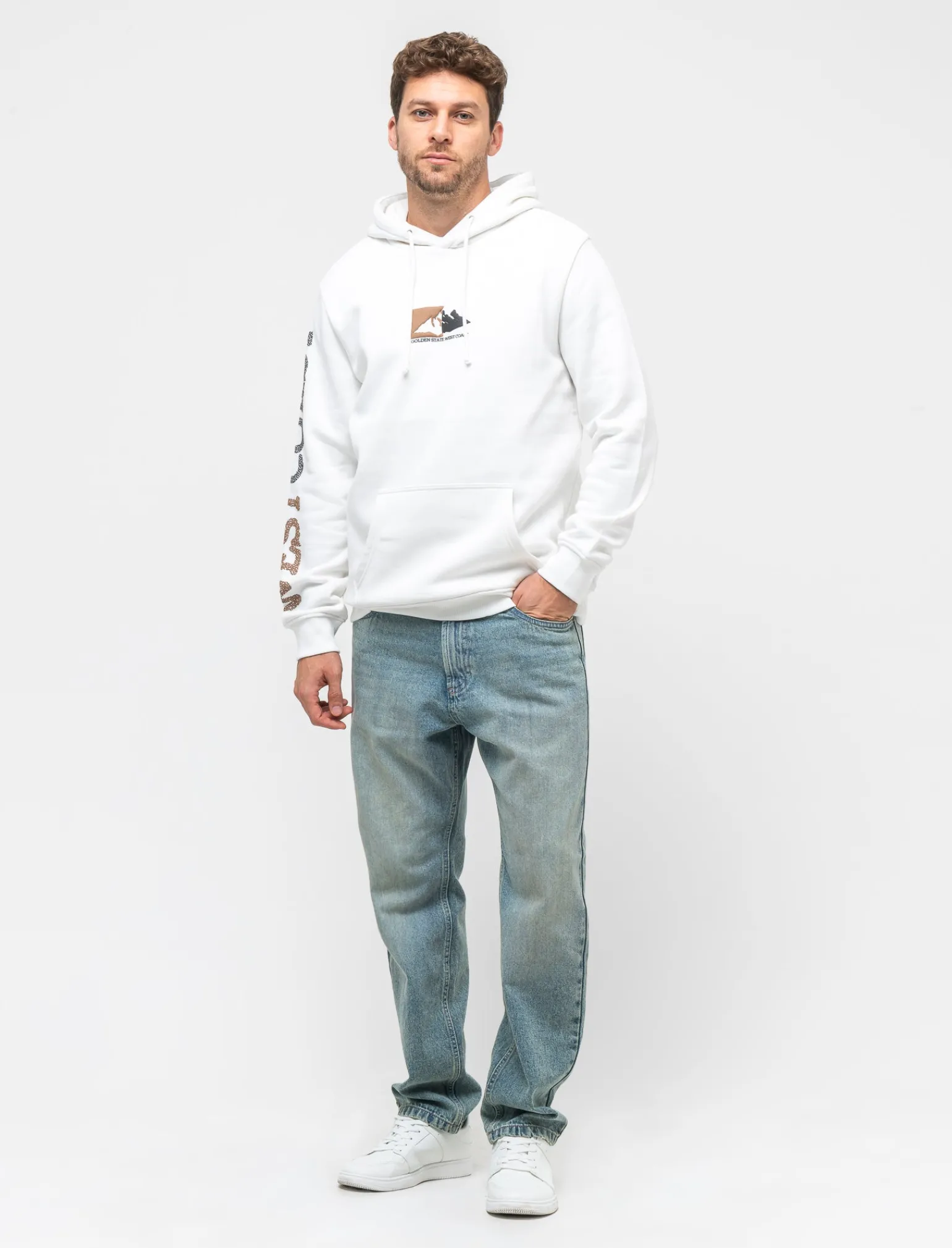 Uomo Piazza Italia Uomo | Felpe<Felpa cappuccio in misto cotone garzato regular fit -
