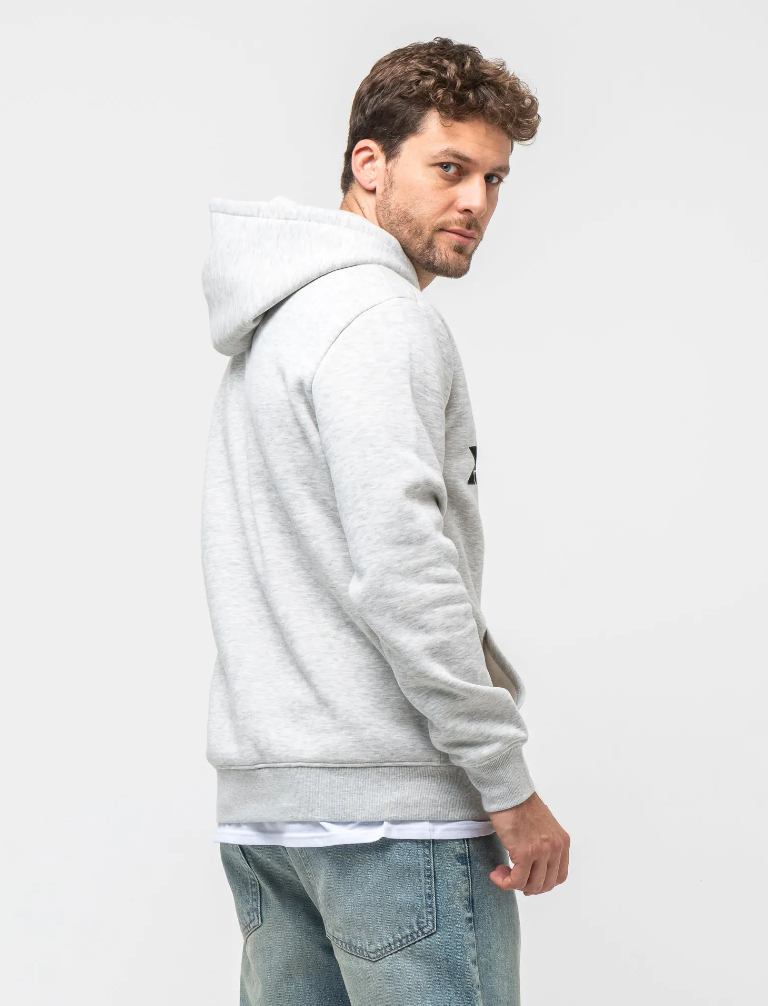 Uomo Piazza Italia Felpe<Felpa cappuccio in misto cotone garzato regular fit - mel.