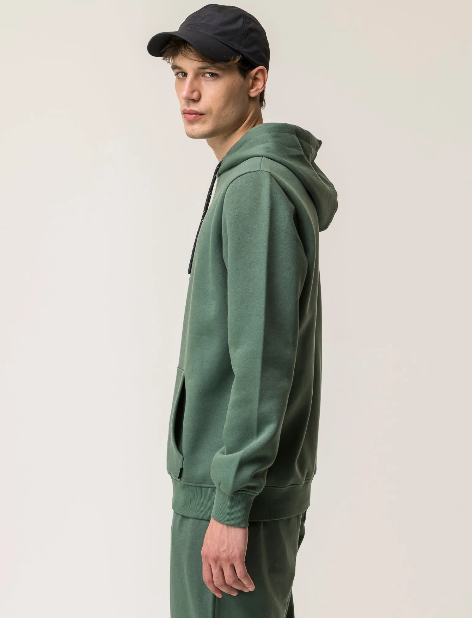 Uomo Piazza Italia Felpe<Felpa cappuccio in misto cotone garzato regular fit -