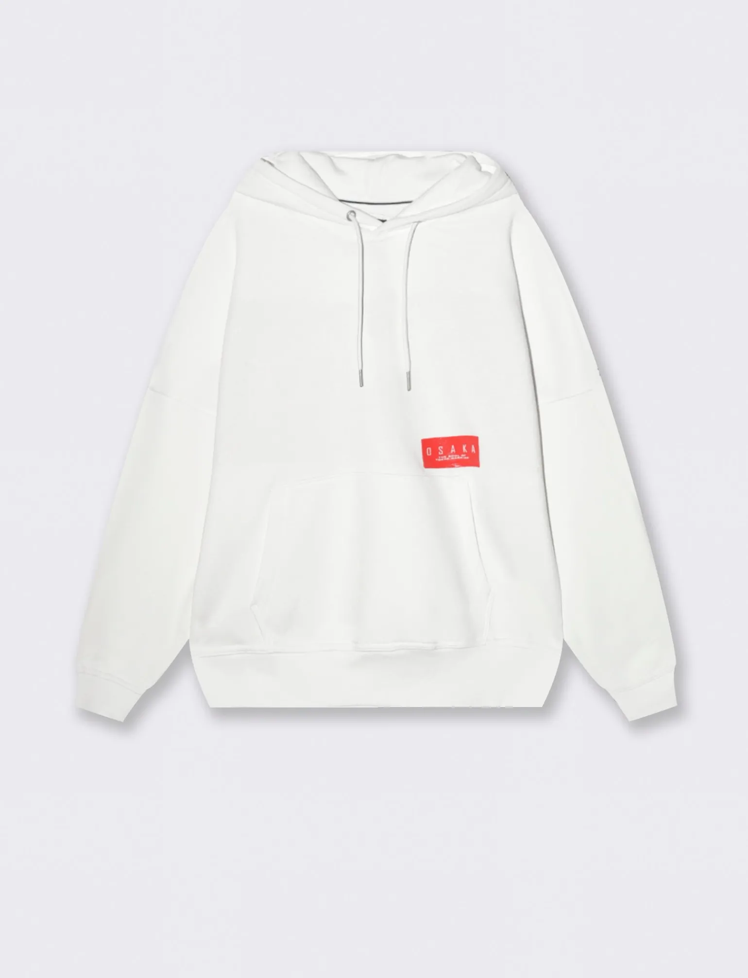 Uomo Piazza Italia Felpe<Felpa cappuccio in misto cotone garzato regular fit e stampa gommata - Bianco