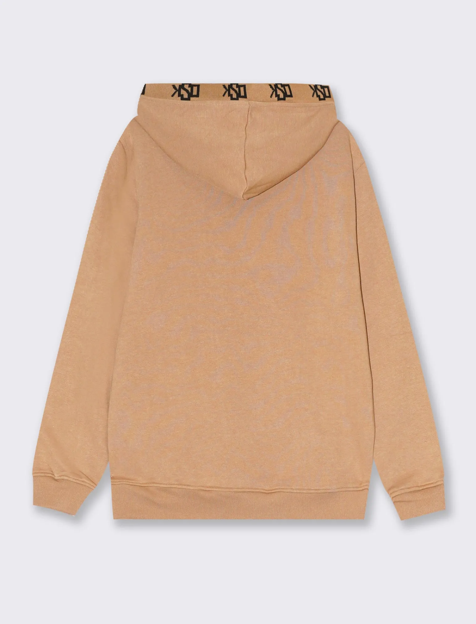 Uomo Piazza Italia Felpe<Felpa cappuccio in misto cotone garzato regular fit e stampa gommata - Cammello