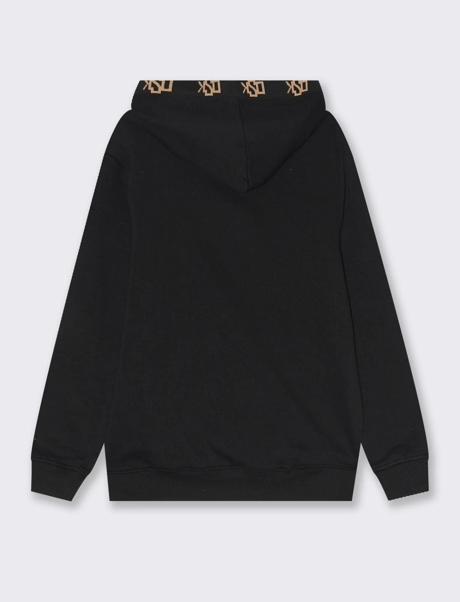 Uomo Piazza Italia Felpe<Felpa cappuccio in misto cotone garzato regular fit e stampa gommata - Nero