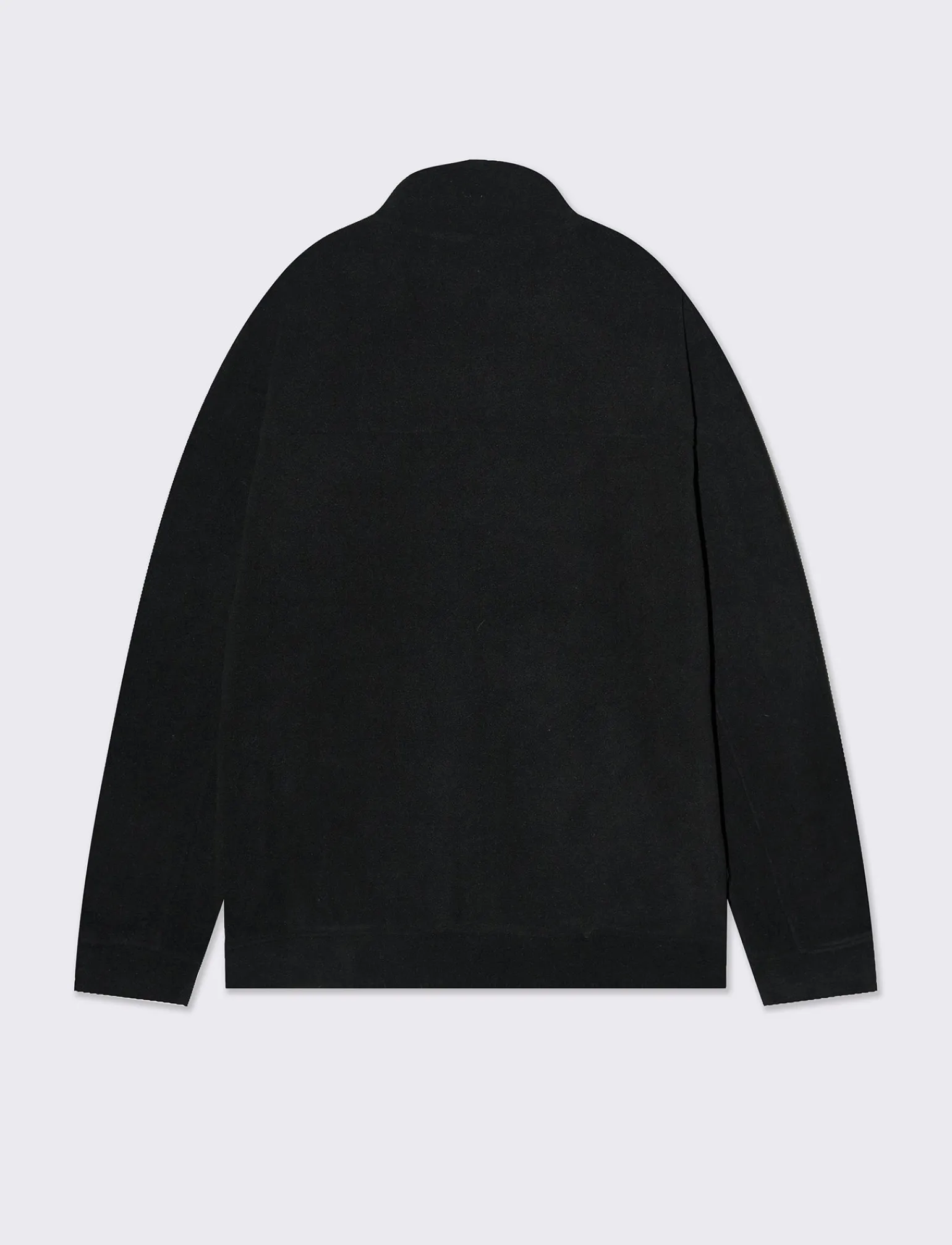 Uomo Piazza Italia Felpe<Felpa cardigan in pile regular fit a collo alto - Nero
