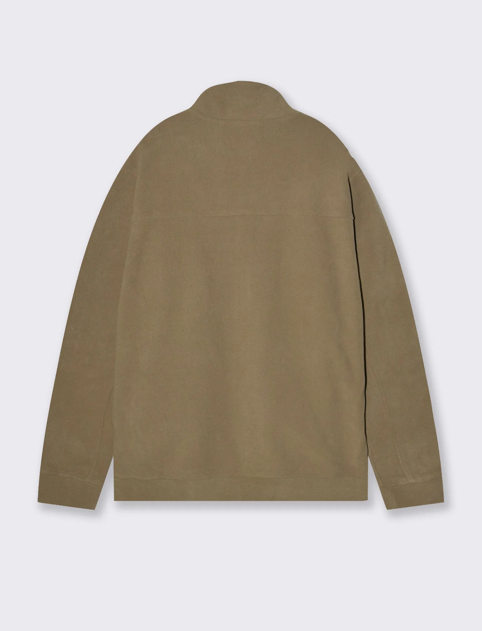 Uomo Piazza Italia Felpe<Felpa cardigan in pile regular fit a collo alto - Verde kaki