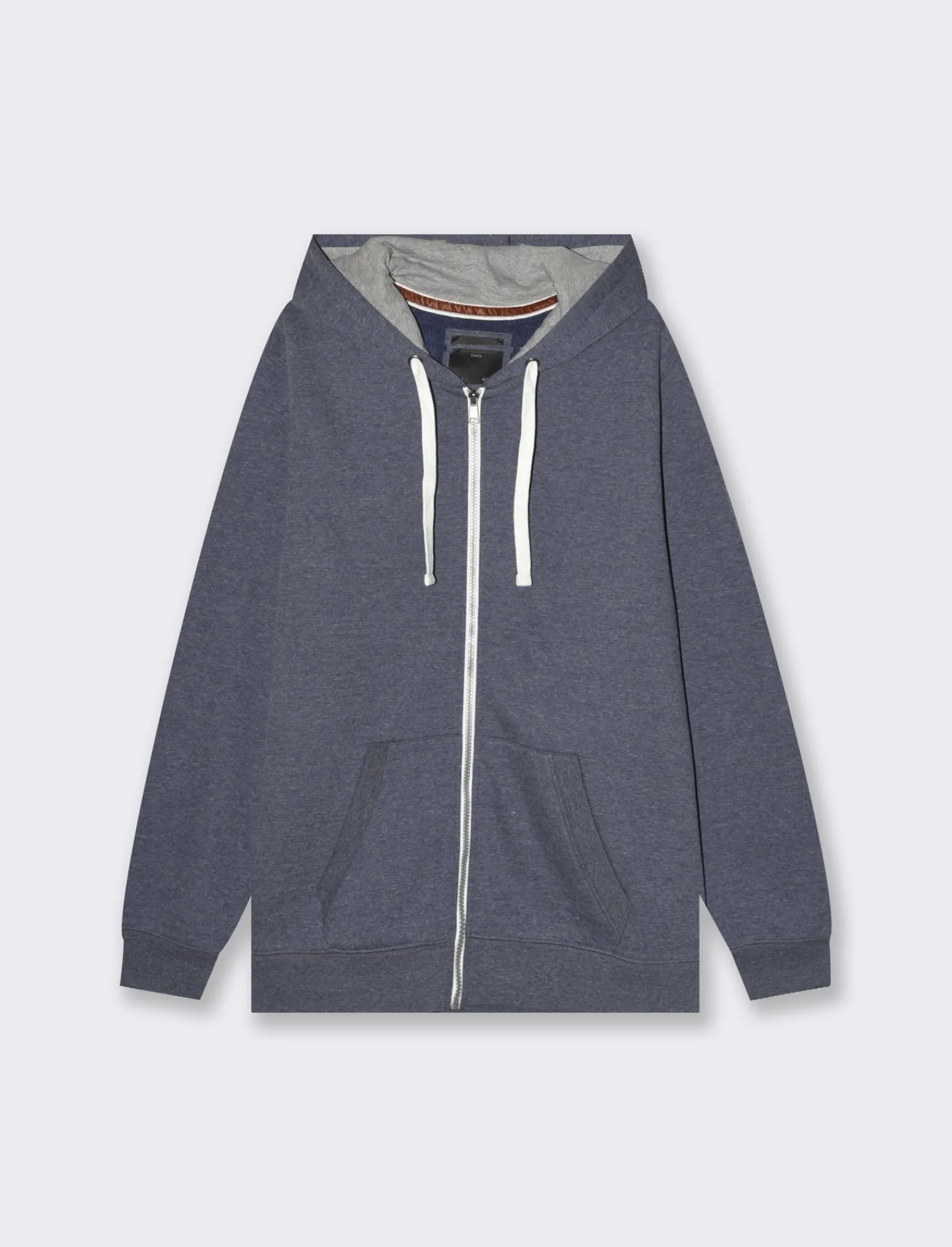 Uomo Piazza Italia Felpe<Felpa con cappuccio in misto cotone garzato melange -