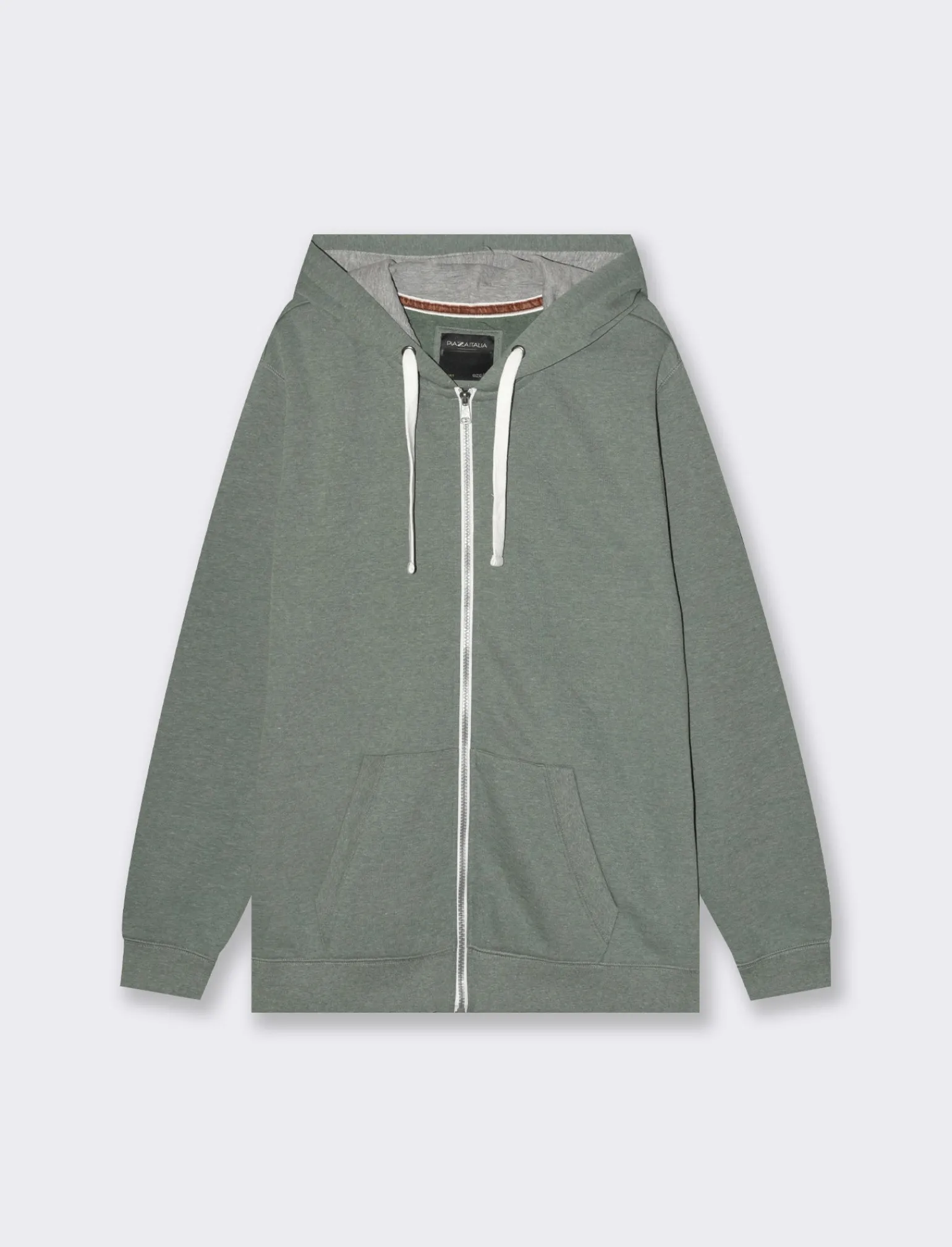 Uomo Piazza Italia Felpe<Felpa con cappuccio in misto cotone garzato melange -