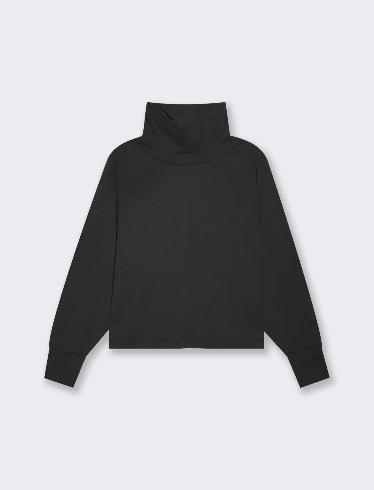 Donna Piazza Italia Donna | Felpe<Felpa con collo alto basica manica lunga raglan e spalla scesa -