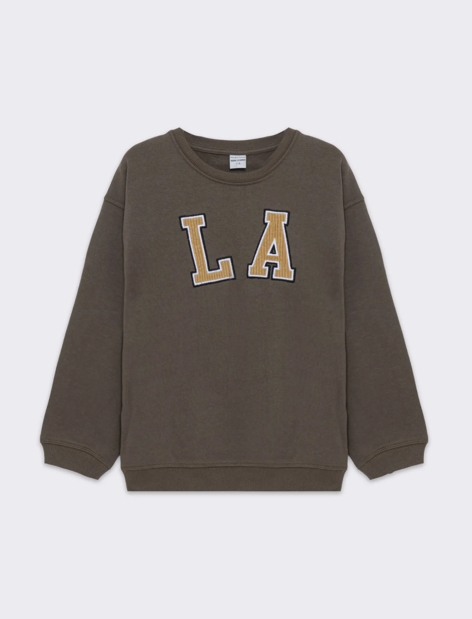 Bambino Piazza Italia Bambino | Felpe<Felpa con patch da bambino - Marrone