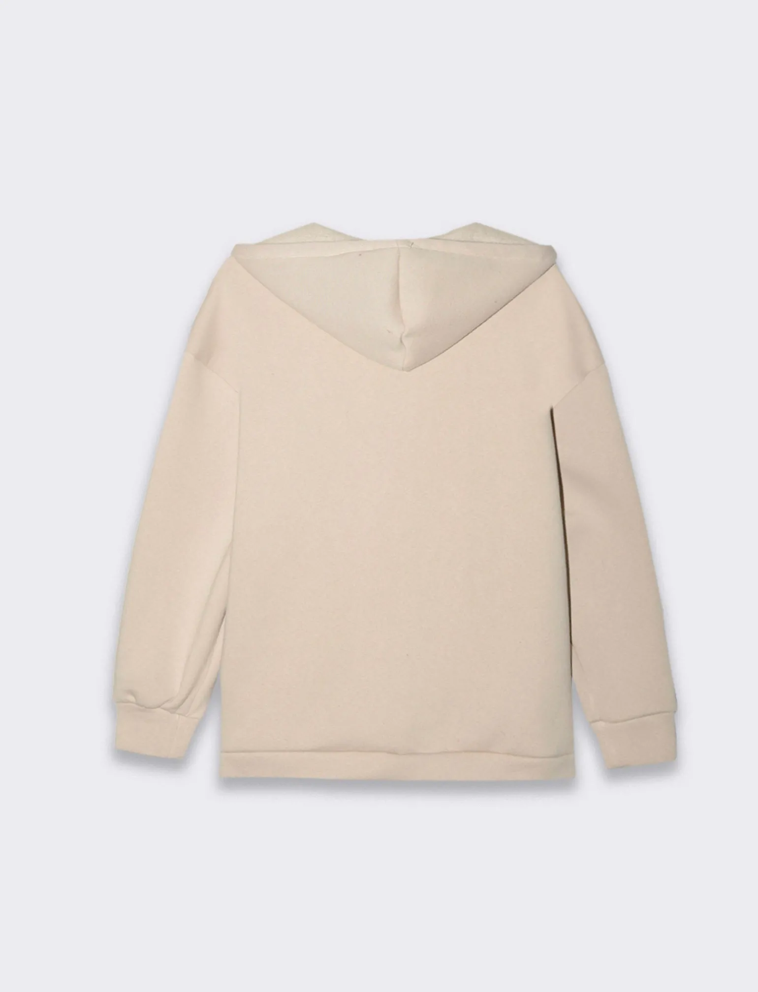 Donna Piazza Italia Felpe<Felpa con zip e cappuccio con coulisse tasca marsupio -