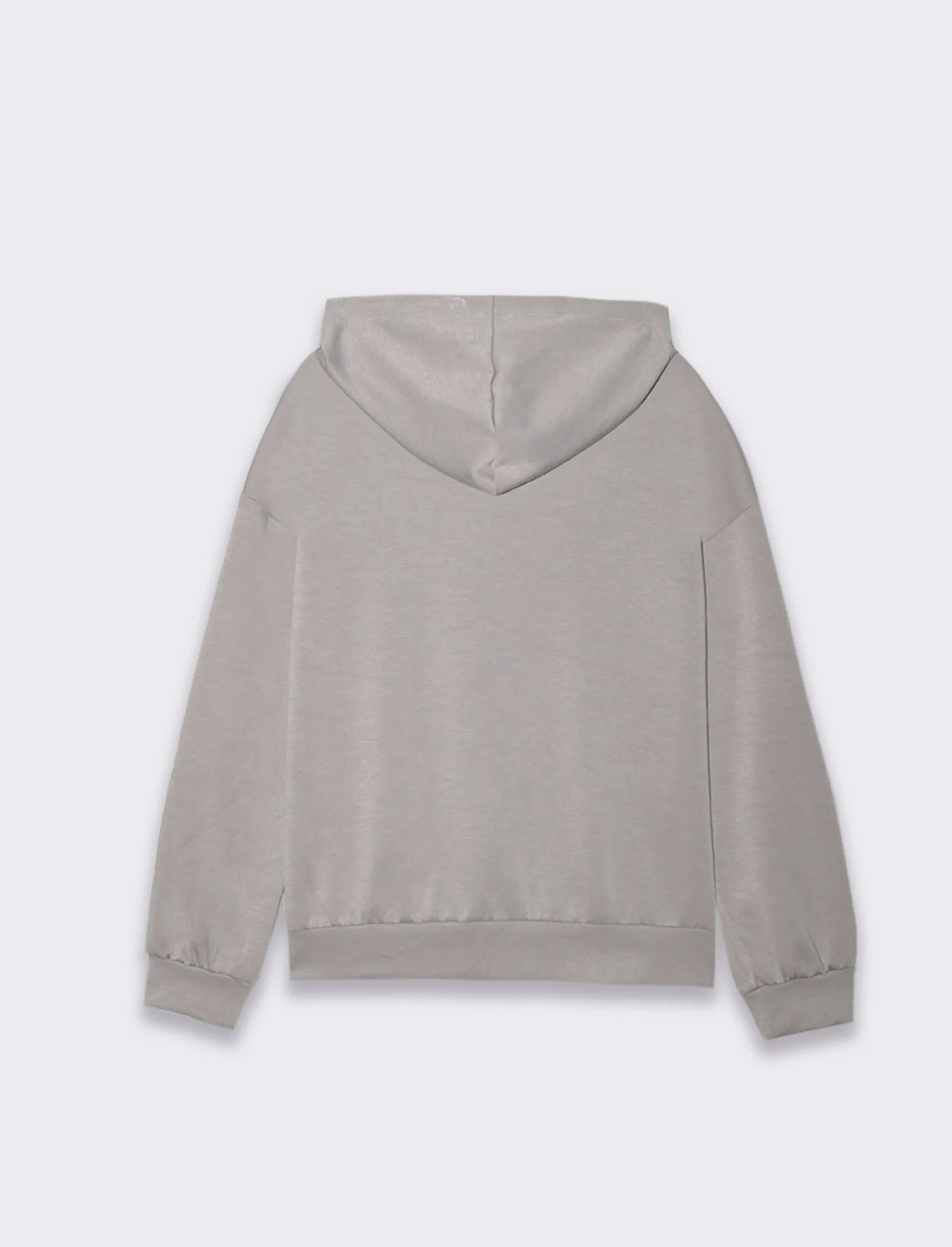 Donna Piazza Italia Felpe<Felpa con zip e cappuccio con coulizze tasca marsupio -