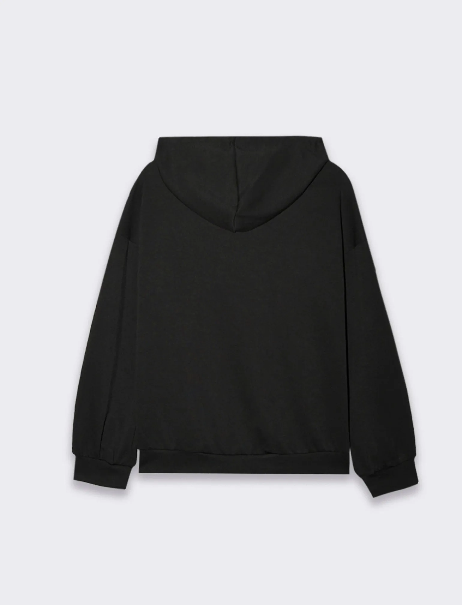 Donna Piazza Italia Felpe<Felpa con zip e cappuccio con coulizze tasca marsupio -
