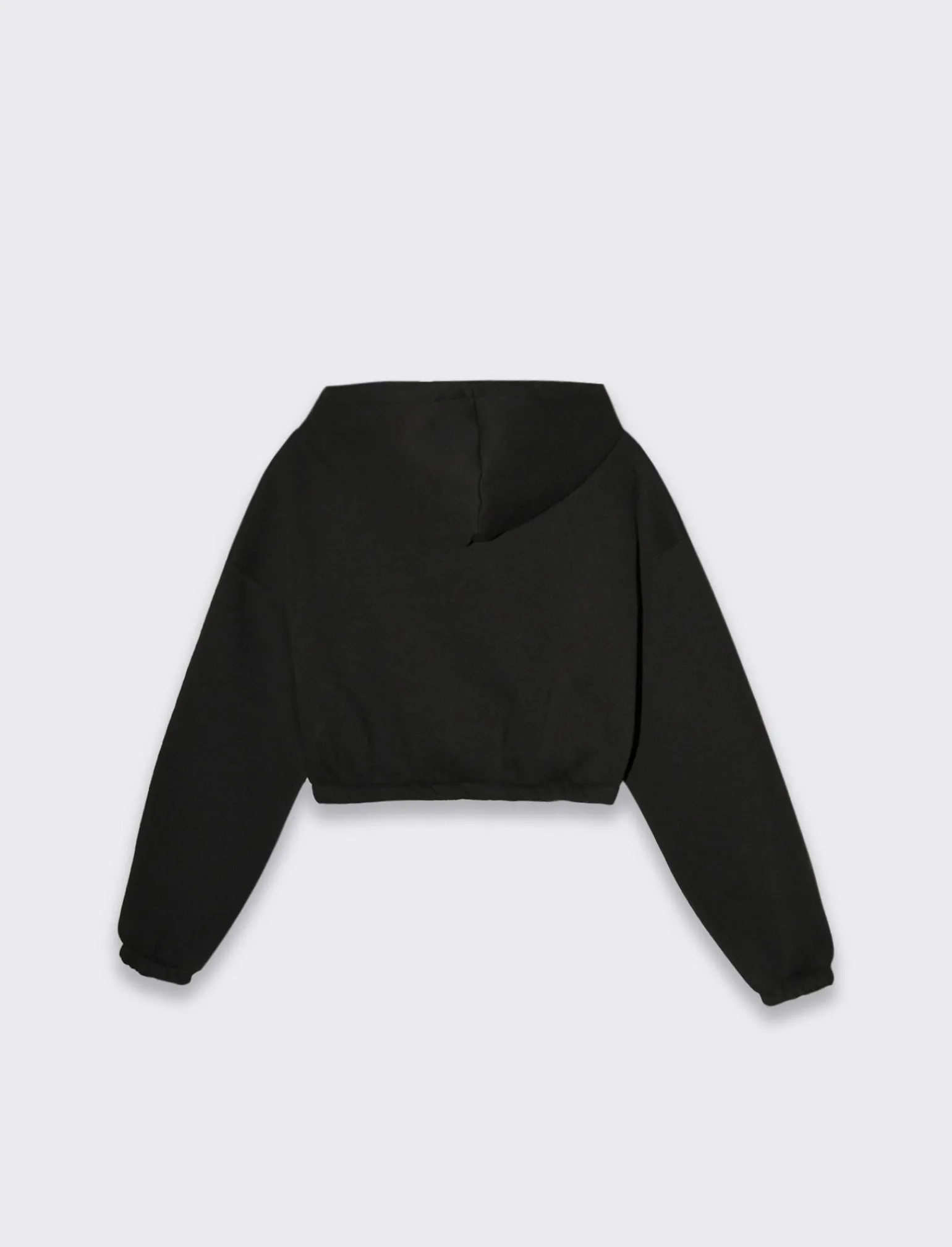 Donna Piazza Italia Felpe<Felpa cropped da donna con cappuccio e coulisse con chiusura con zip -