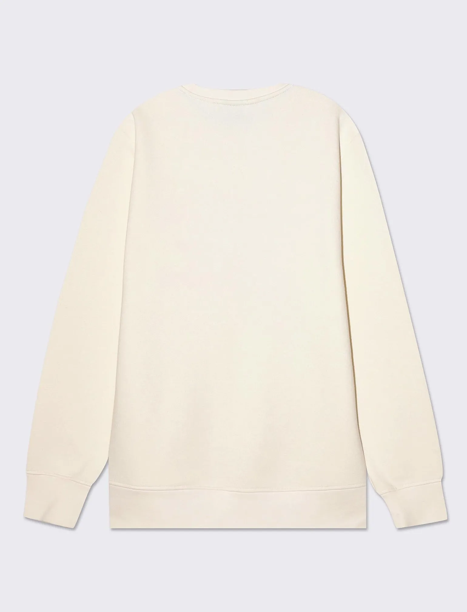 Uomo Piazza Italia Felpe<Felpa girocollo in misto cotone garzato regular fit - latte