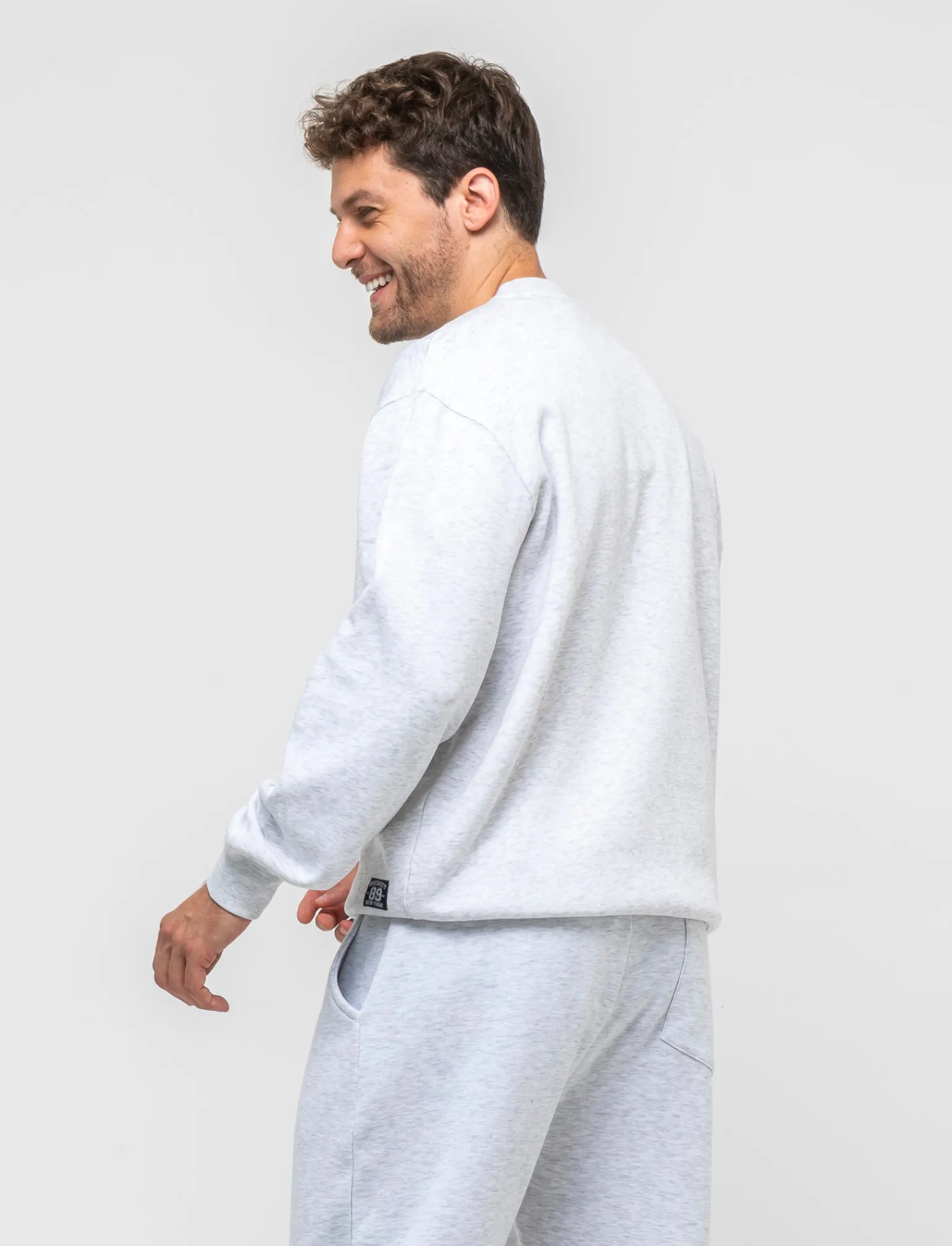 Uomo Piazza Italia Felpe<Felpa girocollo in misto cotone garzato regular fit - mel.