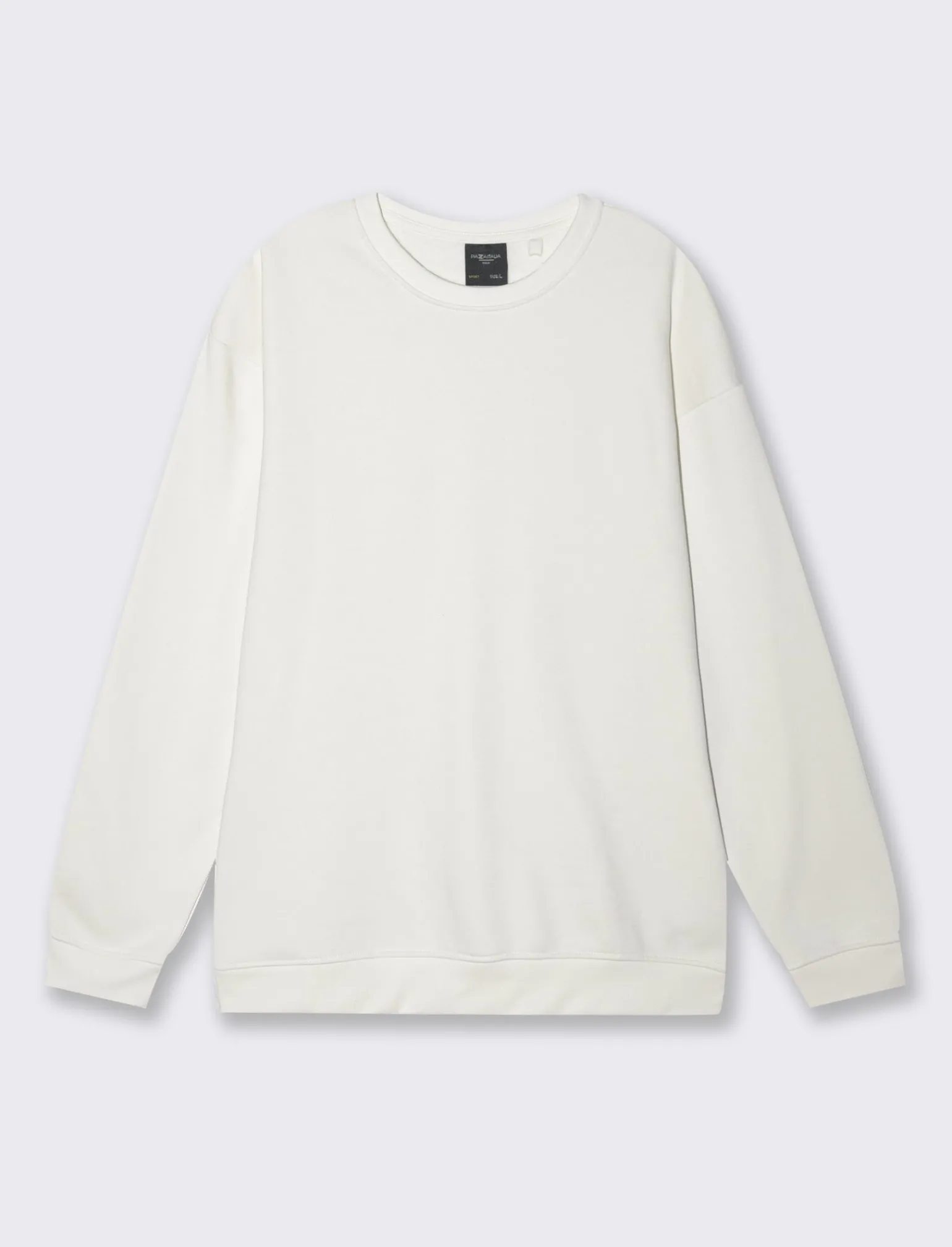 Uomo Piazza Italia Felpe<Felpa girocollo in misto cotone garzato, relaxed fit -