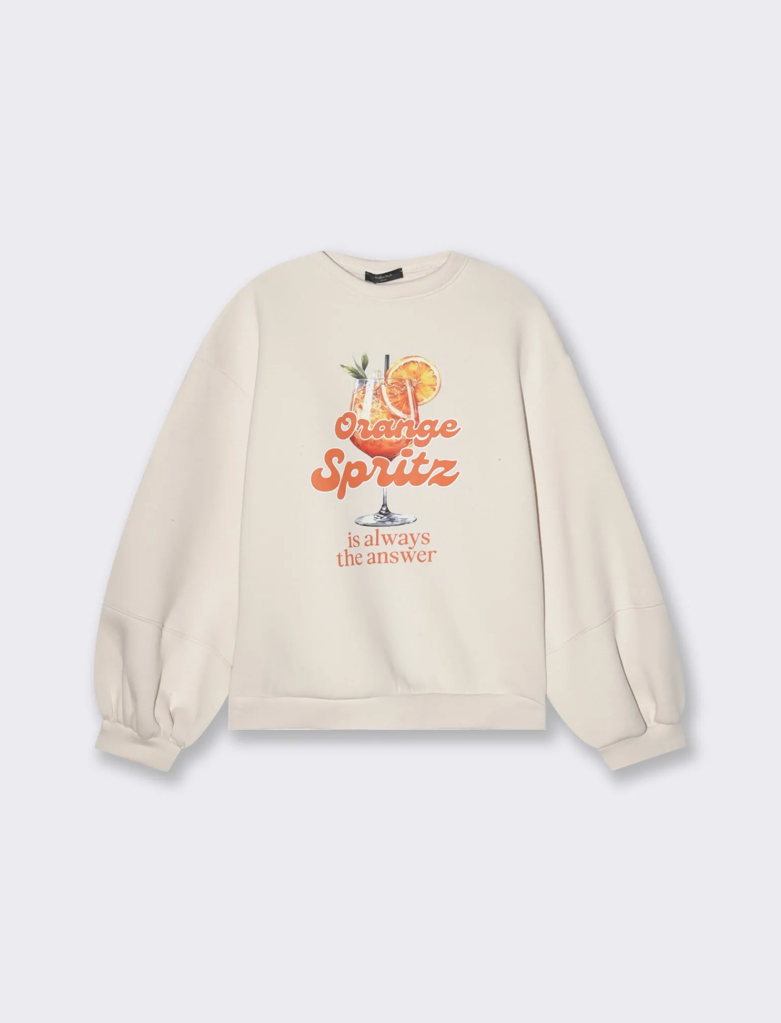 Donna Piazza Italia Felpe<Felpa manica lunga con stampa e vestibilità oversized -