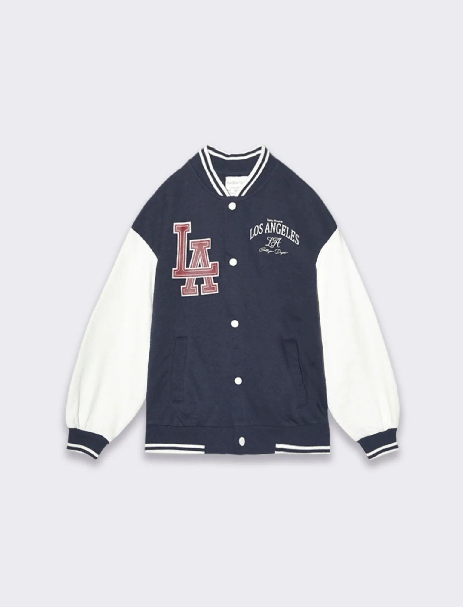 Bambino Piazza Italia Bambino | Felpe<Felpa varsity con maniche a contrasto e stampe modello college -