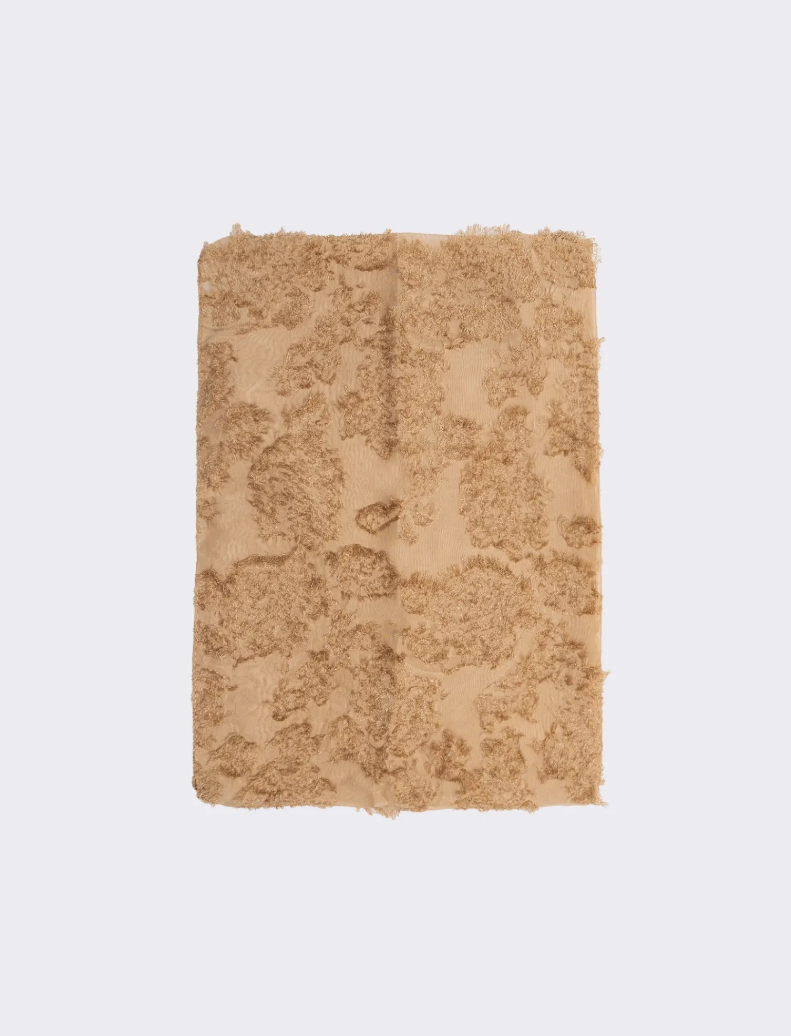 Donna Piazza Italia Foulard E Sciarpe<Foulard da donna con fiori floccati - Beige