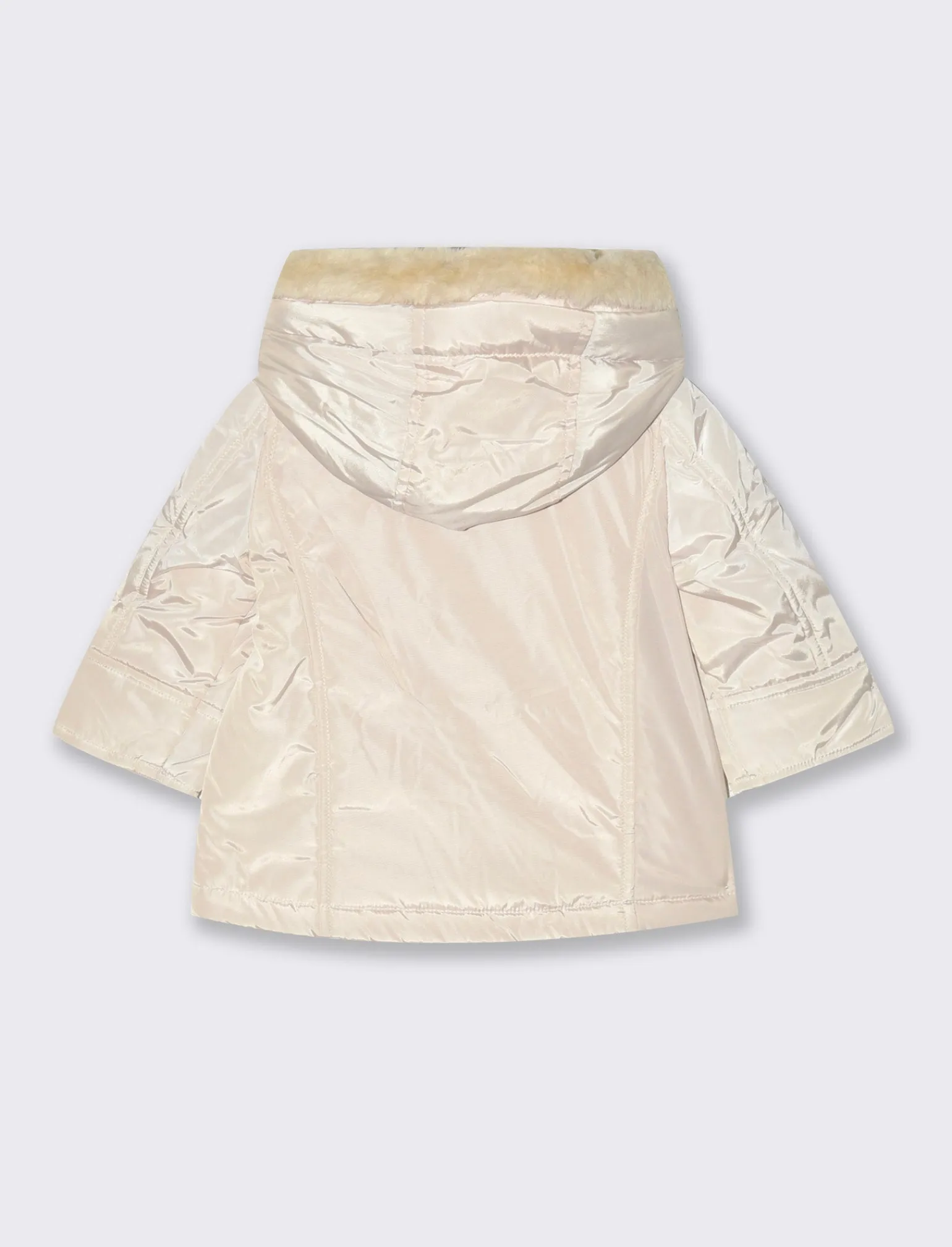Piazza Italia Neonata<Giaccone con cappuccio e pelliccia - Beige