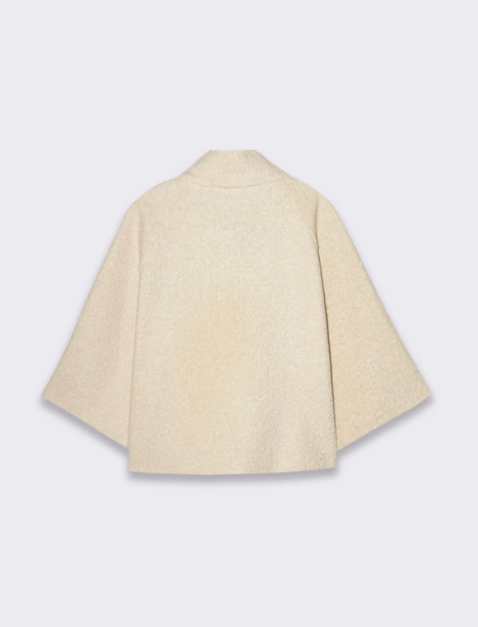 Donna Piazza Italia Donna | Giacche E Blazer<Giaccone corto a collo alto e manica reglan - Avorio