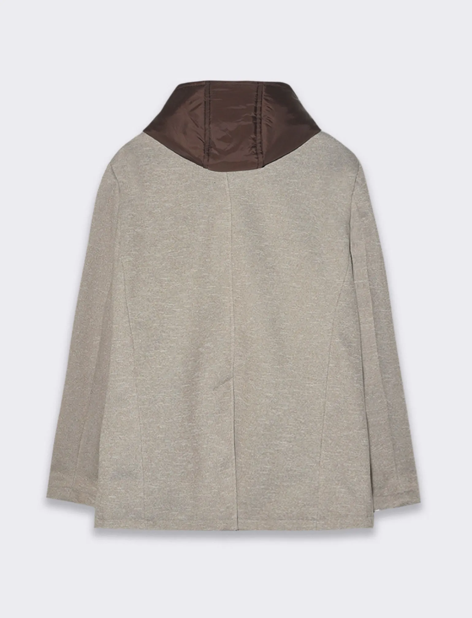 Uomo Piazza Italia Giubbini E Cappotti<Giaccone doppiopetto realizzato in tessuto a maglia - Beige