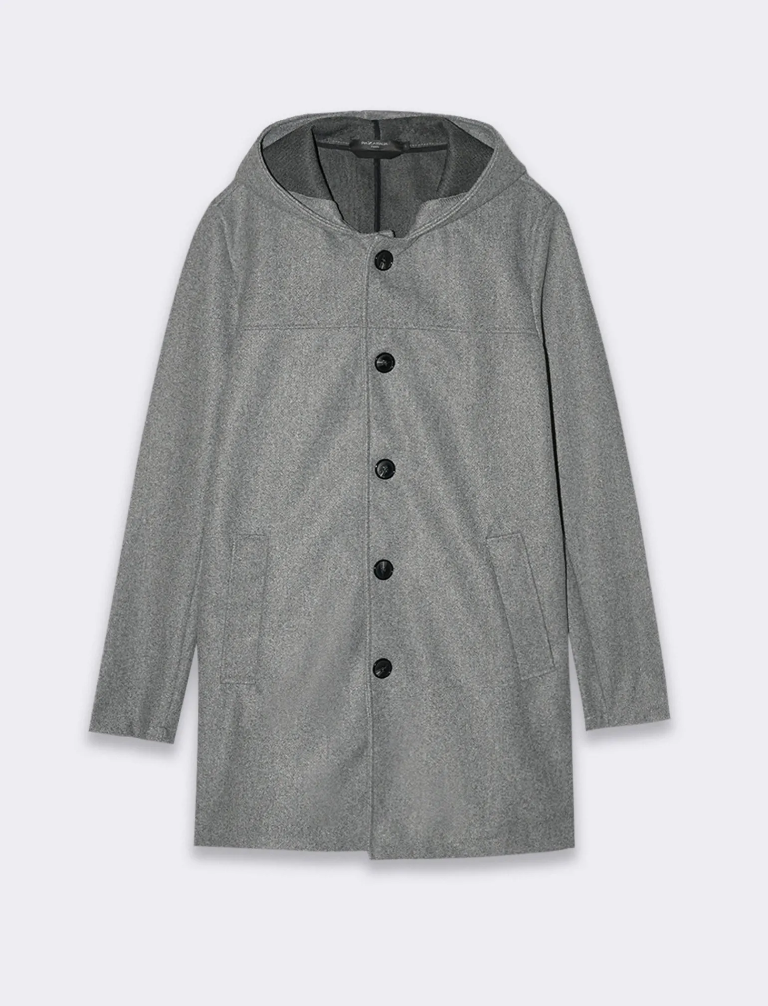 Uomo Piazza Italia Giubbini E Cappotti<GIACCONE EFFETTO LANA CON CAPPUCCIO - Grigio mel.