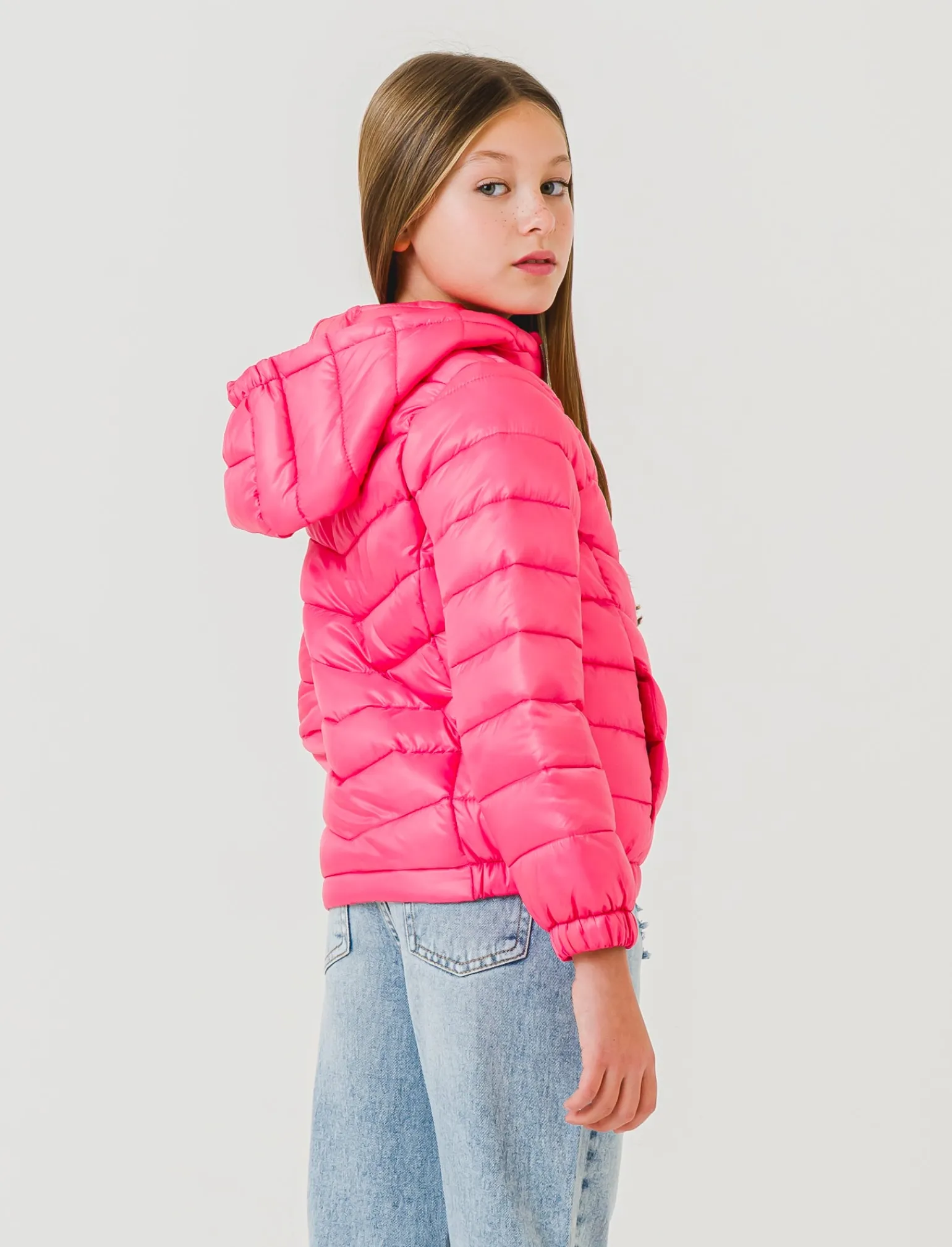 Piazza Italia Bambina<Giubbino 100 gr in nylon con cappuccio, caldo ma extra leggero per un comfort quotidiano. -