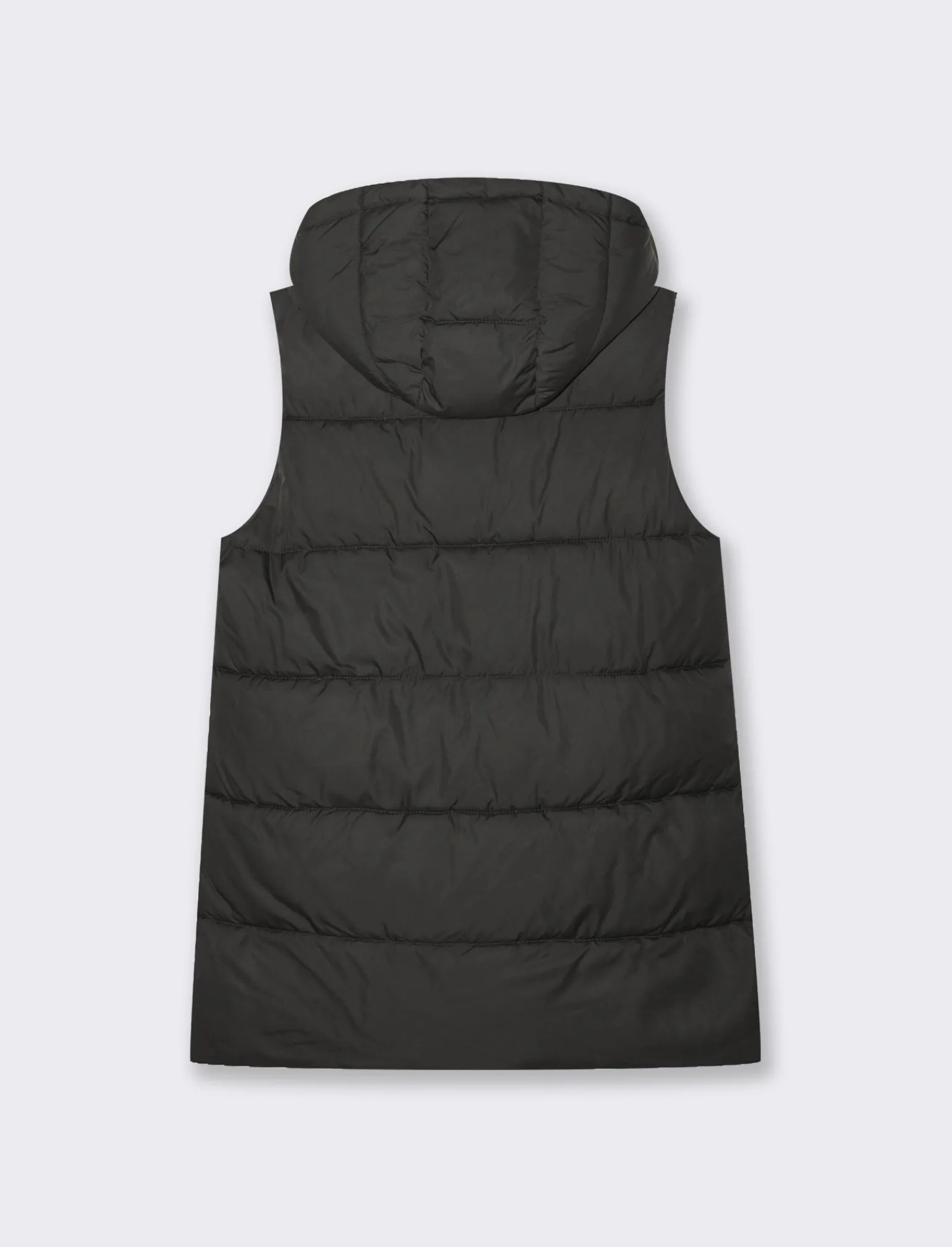 Donna Piazza Italia Donna | Giubbini E Cappotti<Giubbotto modello gilet con cappuccio e tasche a filetto -