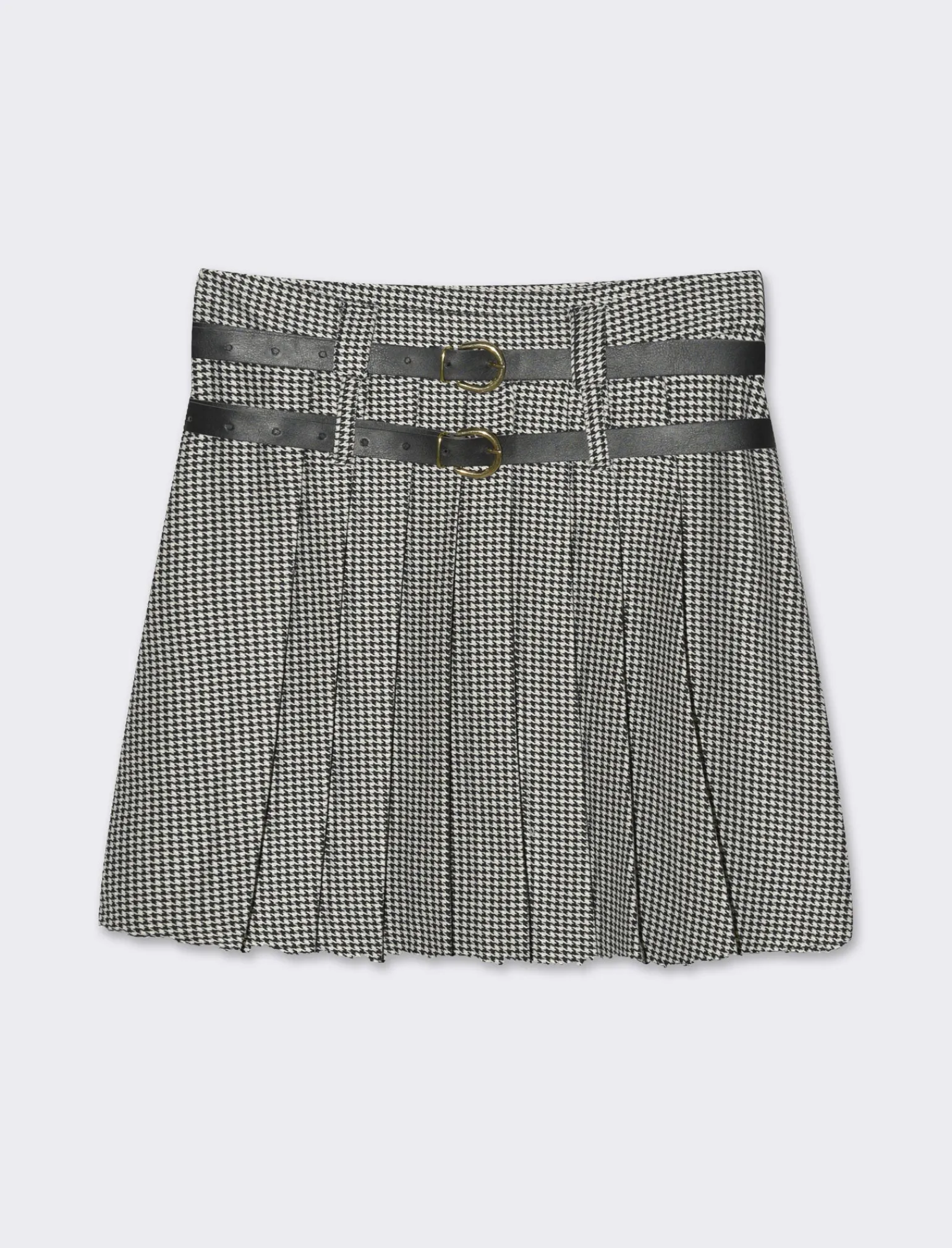 Donna Piazza Italia Gonne<GONNA CON CINTURE - Pied de poule