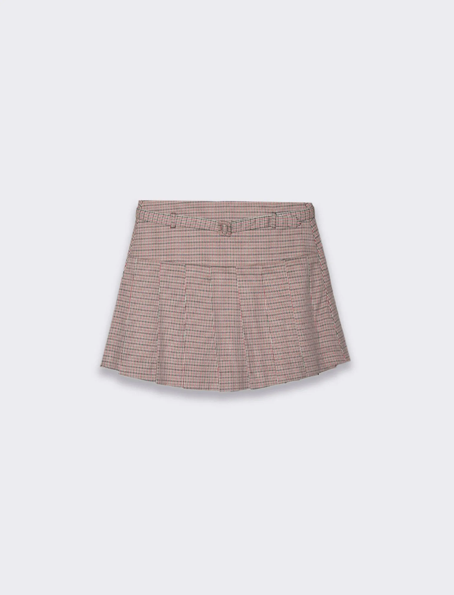 Donna Piazza Italia Gonne<Gonna corta a pieghe con pantaloncino cinturino finto cucito - var 1