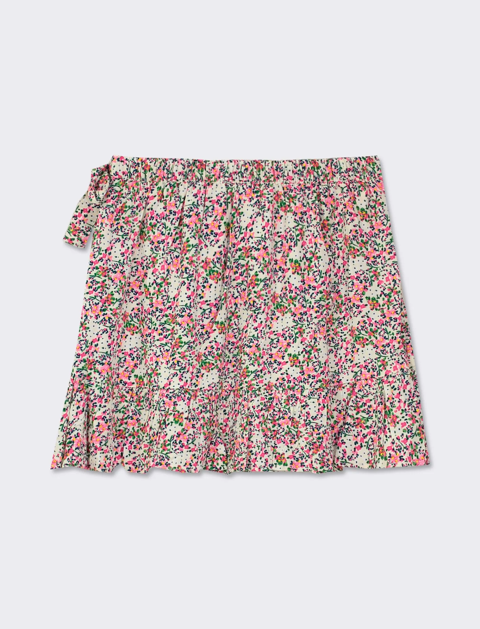 Donna Piazza Italia Gonne<Gonna in viscosa con rouche al fonfo e pantaloncino interno - var 1