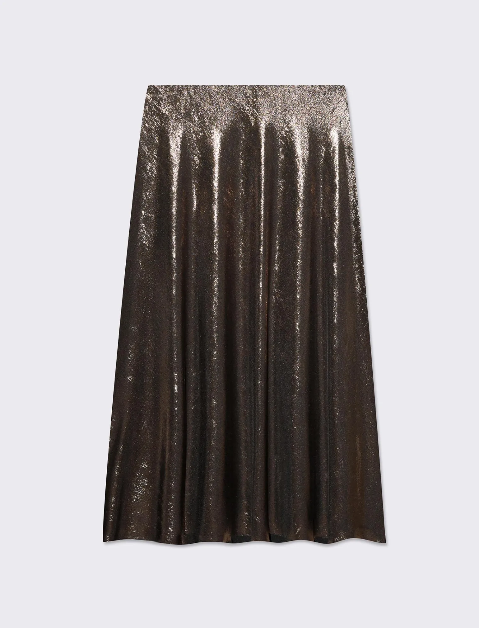 Donna Piazza Italia Gonne<Gonna lunga da donna con elastico in vita - Bronzo