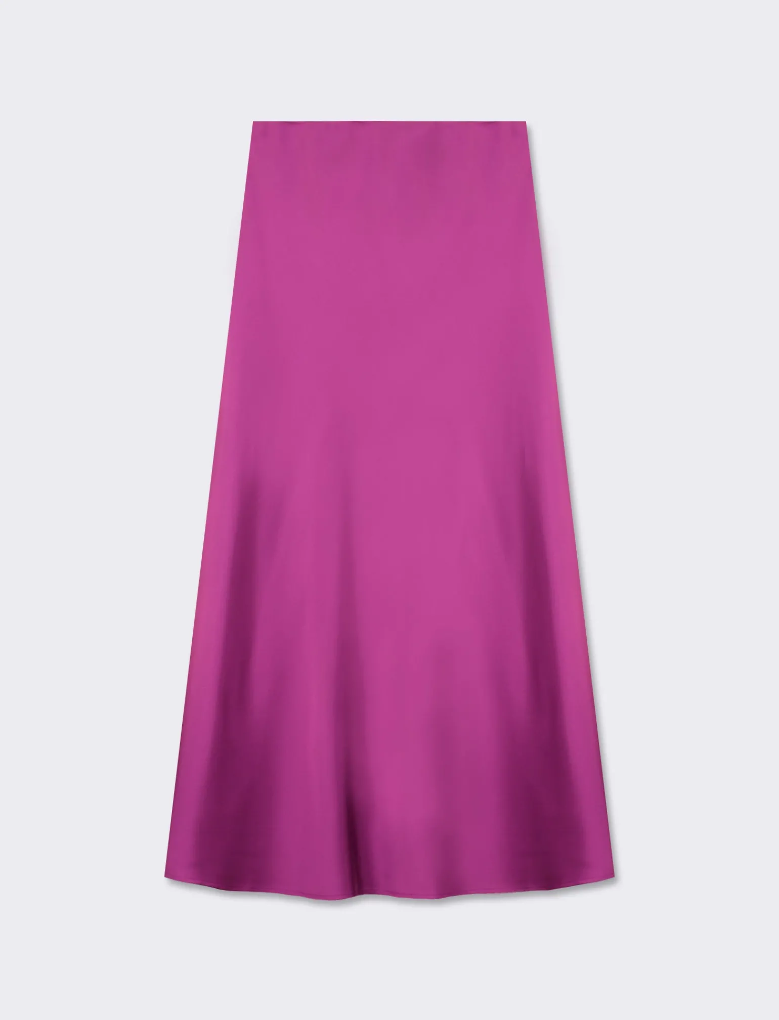 Donna Piazza Italia Donna<Gonna unita in tessuto satin realizzata in sbieco - Porpora