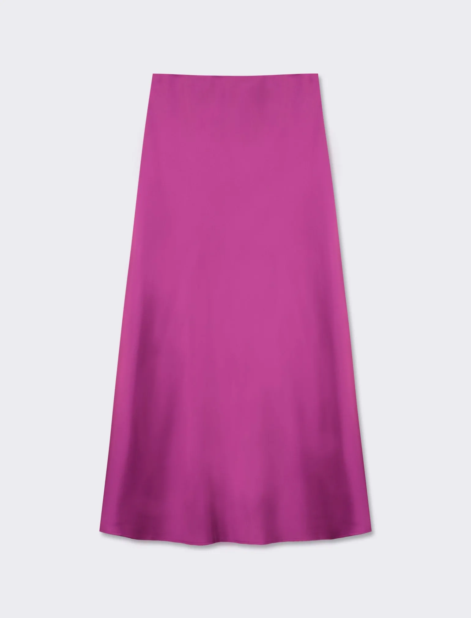 Donna Piazza Italia Donna<Gonna unita in tessuto satin realizzata in sbieco - Porpora