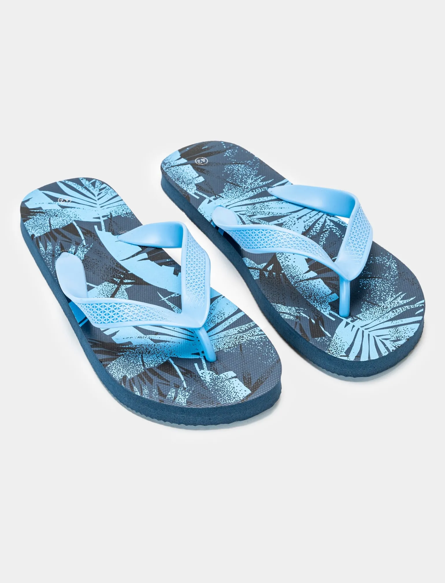 Uomo Piazza Italia Uomo<Infradito stampa tropicale da uomo - Celeste